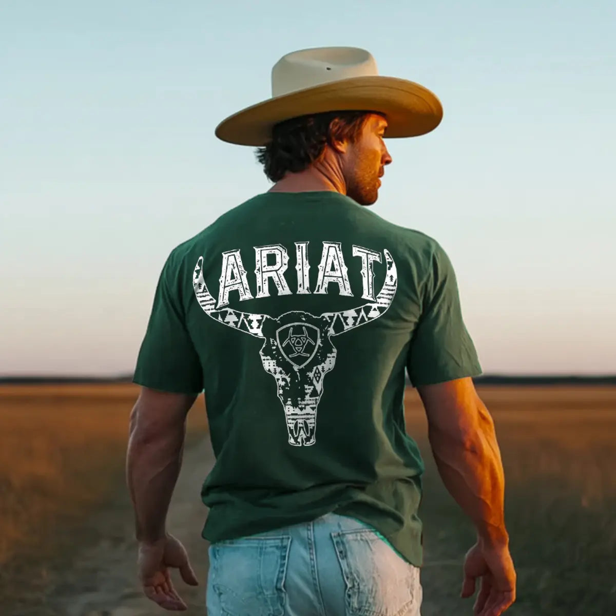 Ariats T Shirt Custom Made Personalized Ariats Name Print T Shirt Black Cotton Tee Shirt main image 1