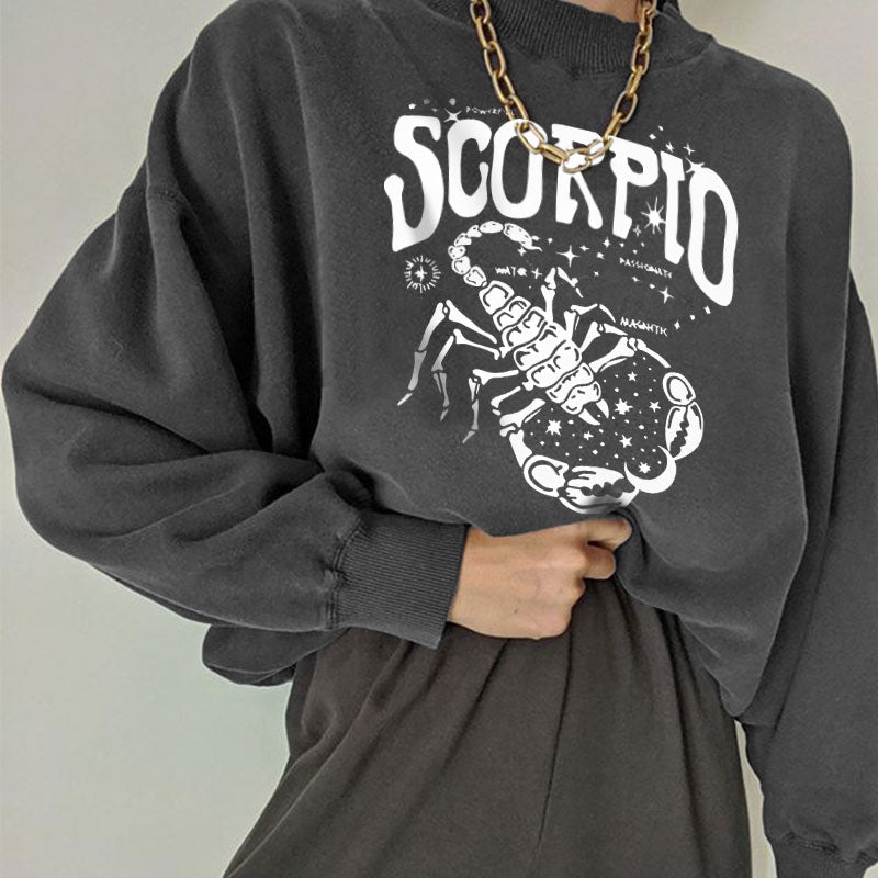Neojana Scorpion Printed Designer Retro Sweatshirt - chicyea