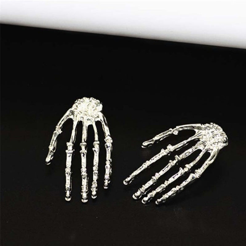 Personalized Punk Style Skull Ghost Hand Earrings - chicyea