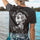 Minnieskull Retro Rose Skull Print T-Shirt - chicyea