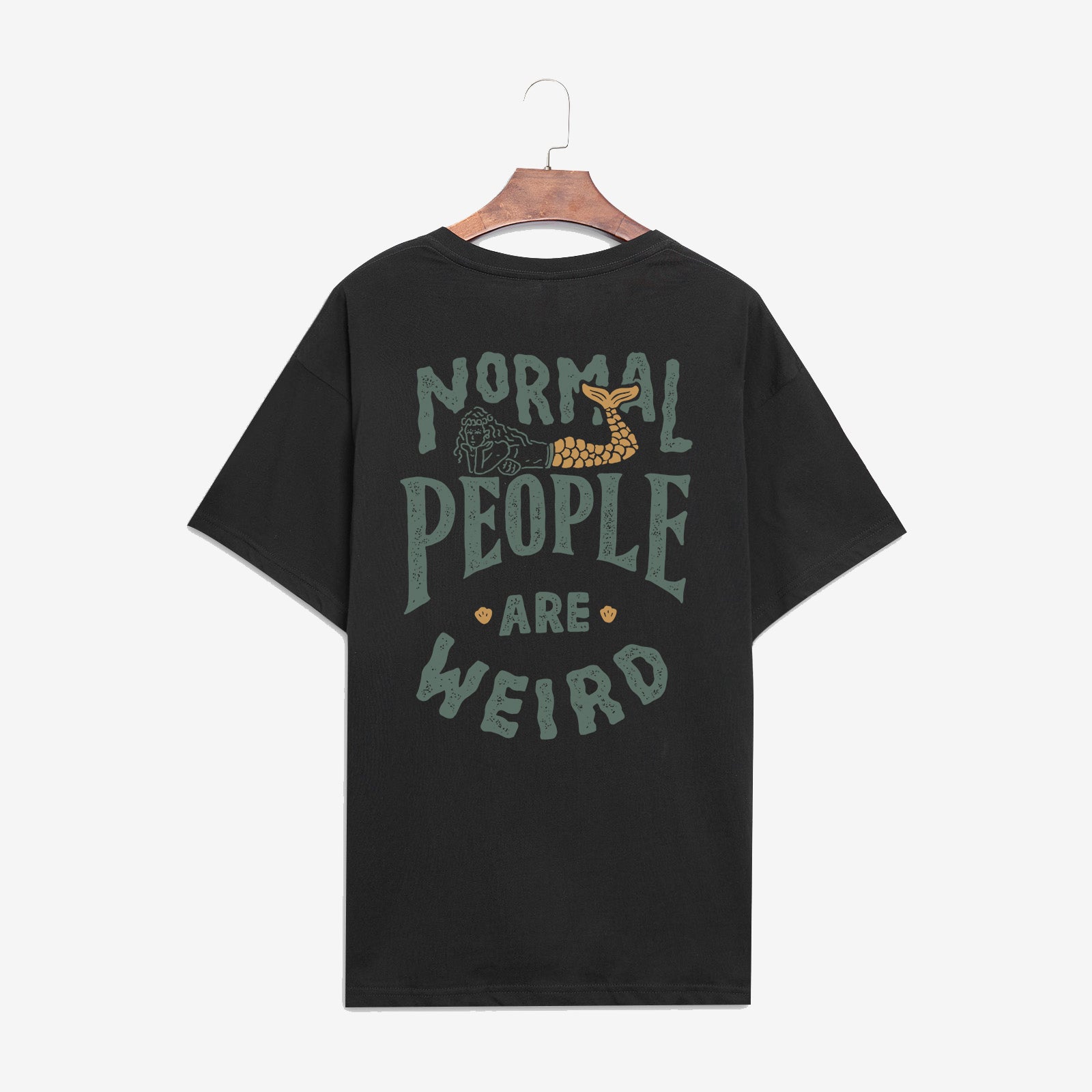 Minnieskull Normal People Are Weird Mermaid T-Shirt - chicyea