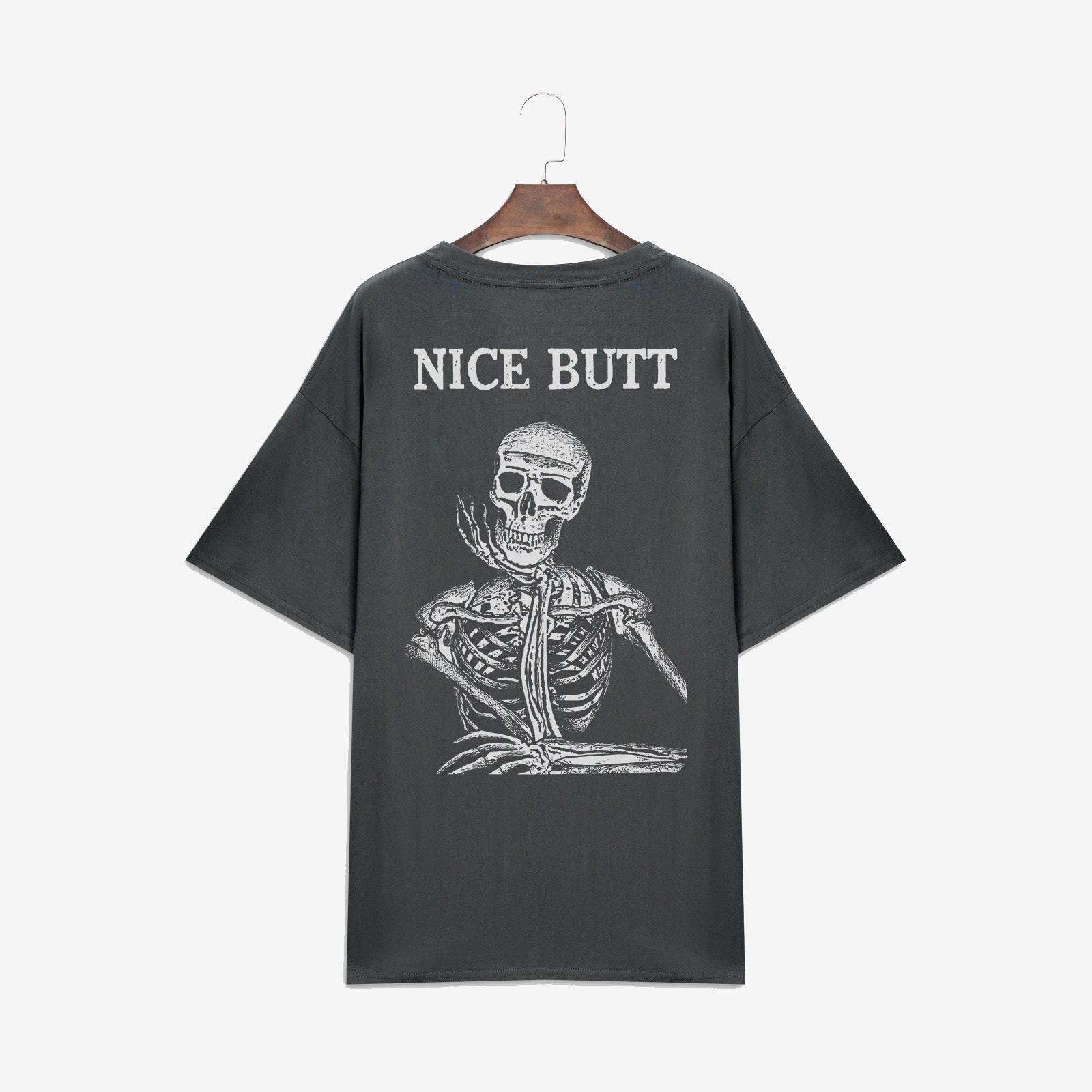 Minnieskull Nice Butt Funny Skull Print T-Shirt - chicyea