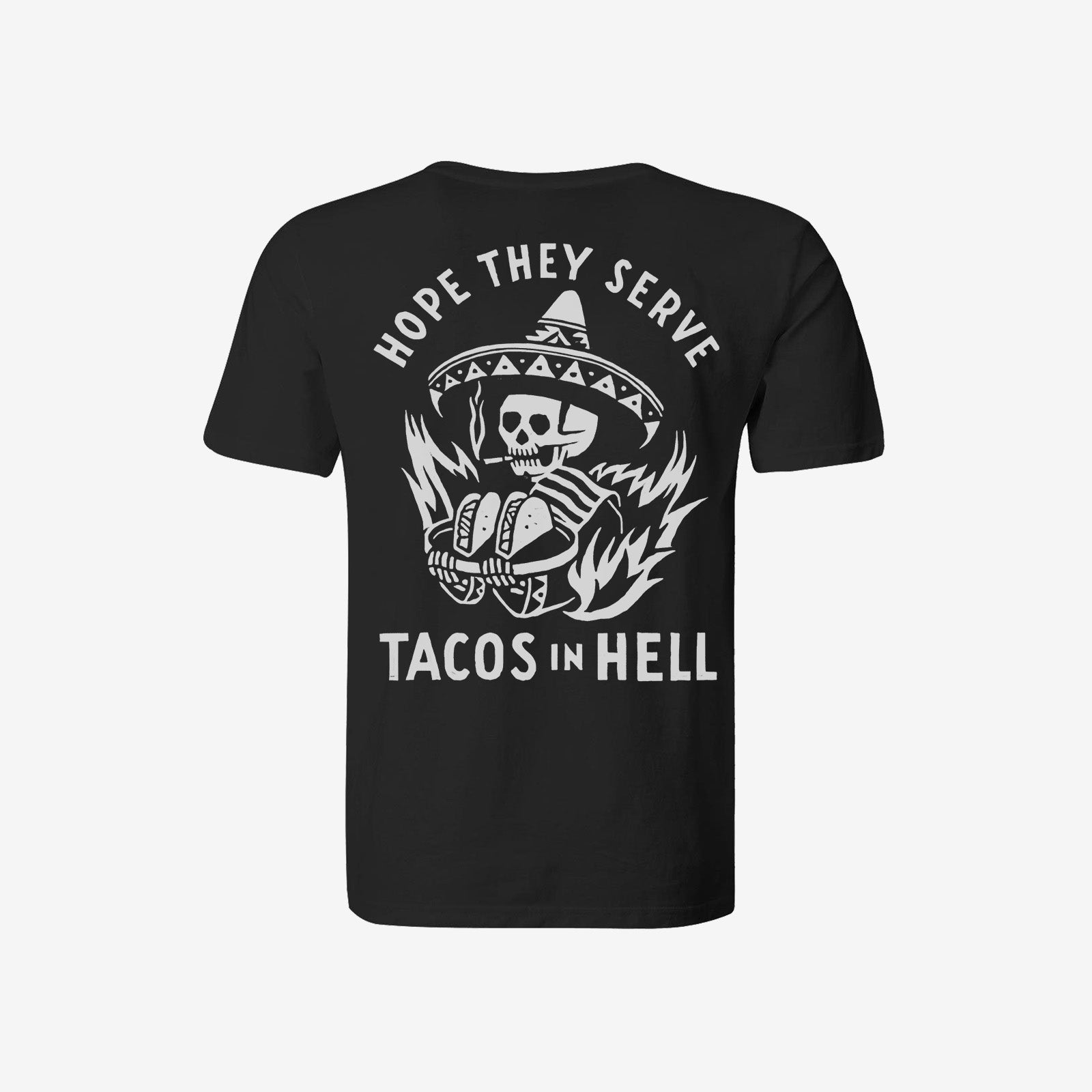 Uprandy Mexican Hats Skull Print T-Shirt - chicyea