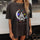Neojana Moon Astronaut Graphic Printed T-Shirt - chicyea