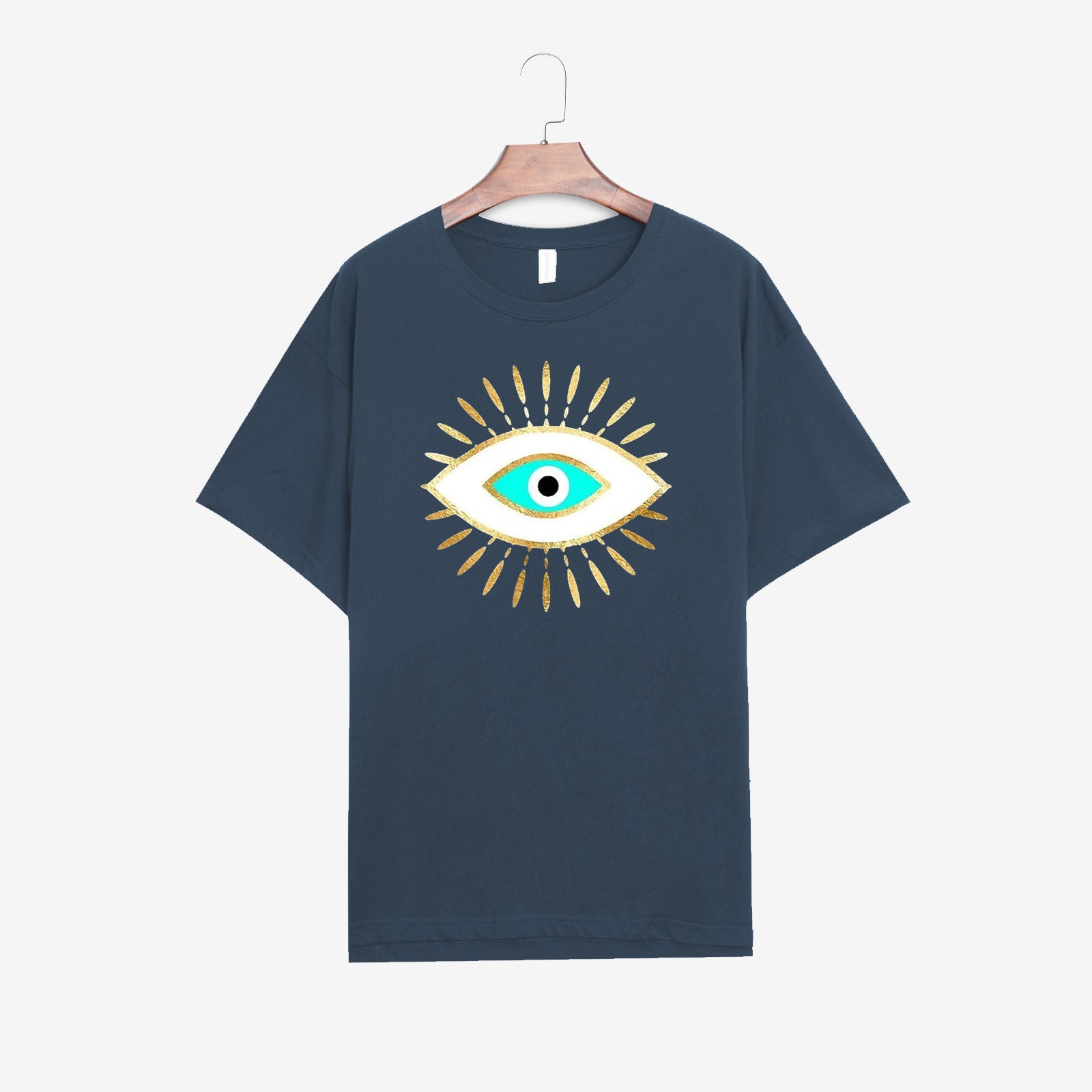 Neojana Women Retro Eye Print Designer T-Shirt - chicyea