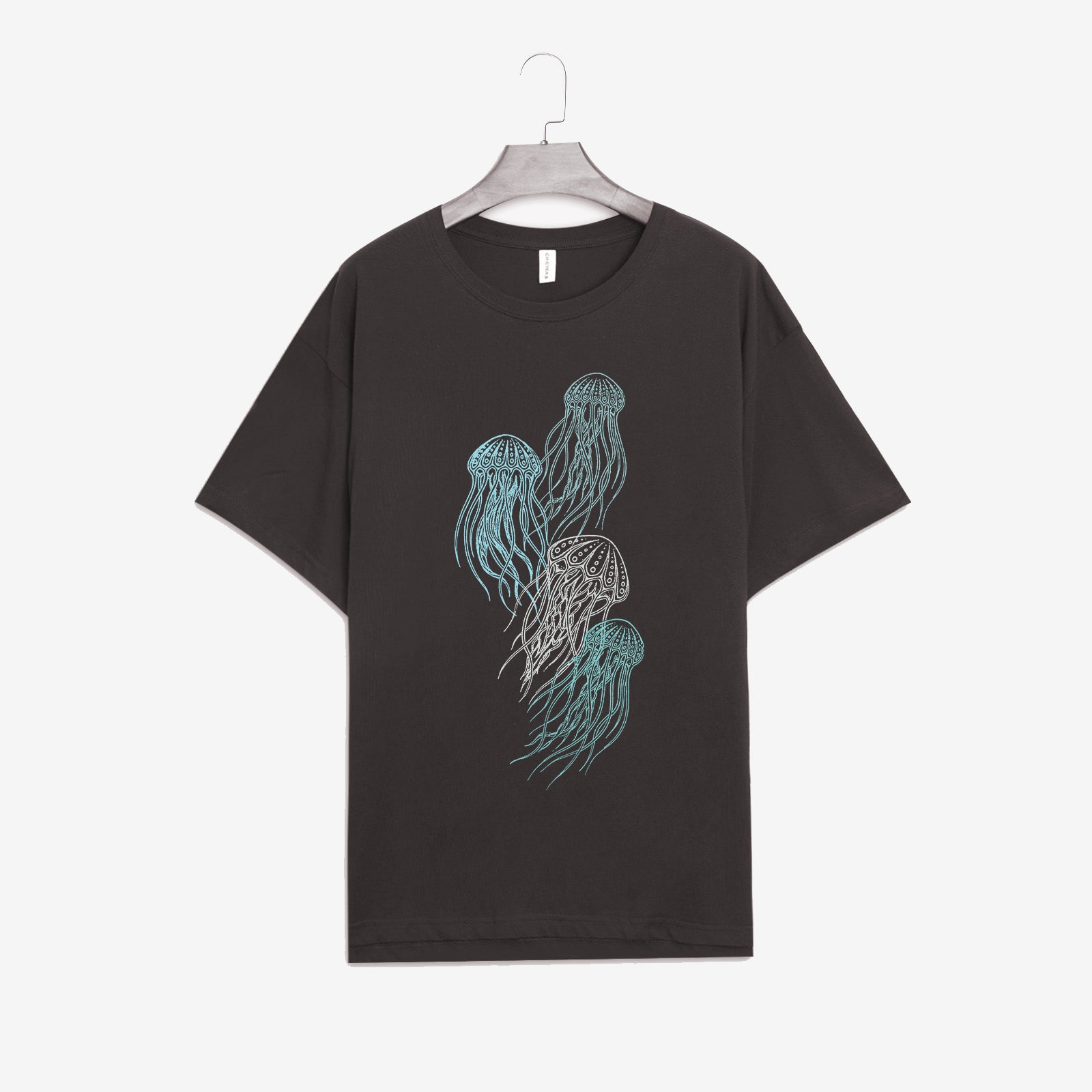 Neojana Colorful Medusa Printed Designer T-Shirt - chicyea