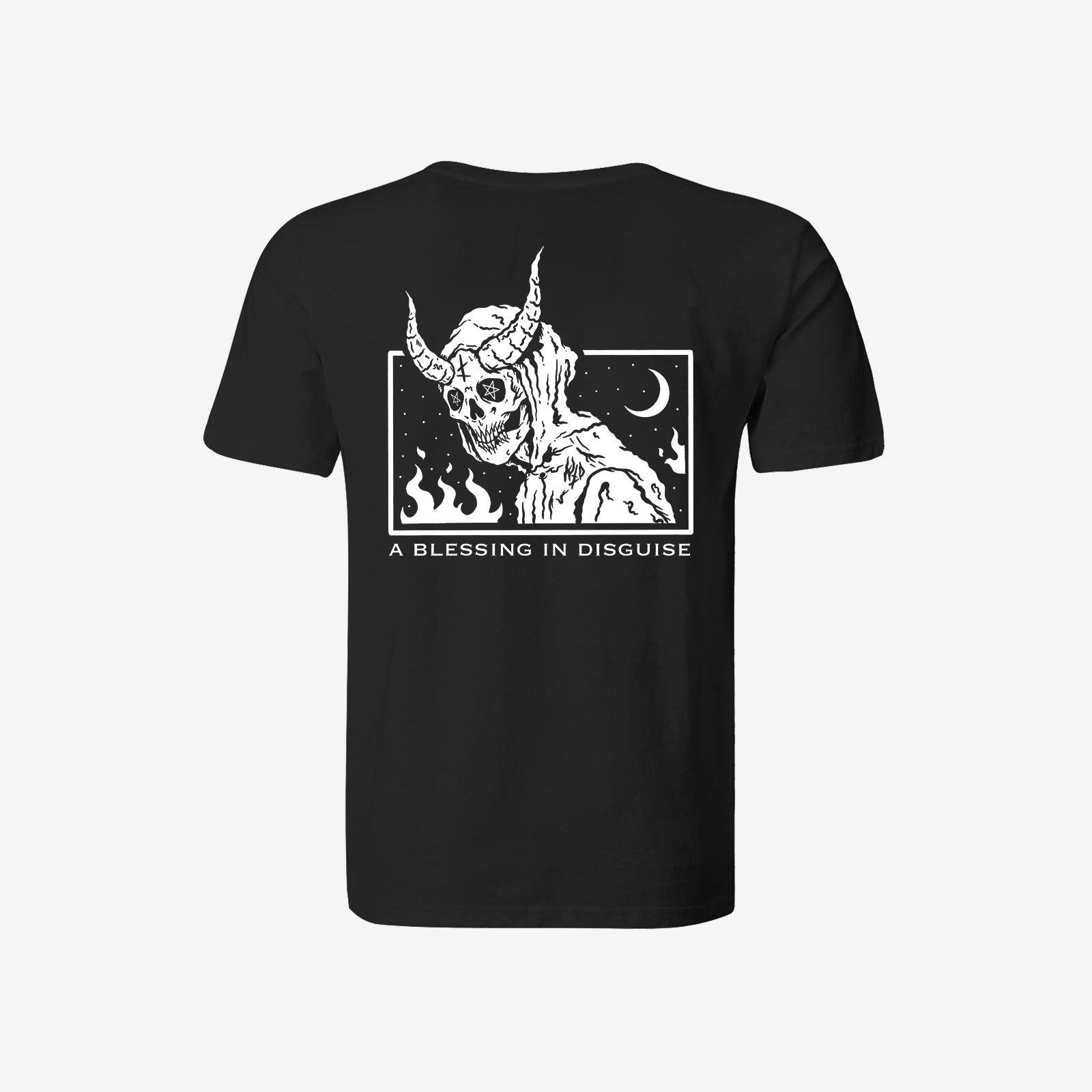 Cloeinc Horned Devil A Blessing In Disguise Printed T-Shirt - chicyea