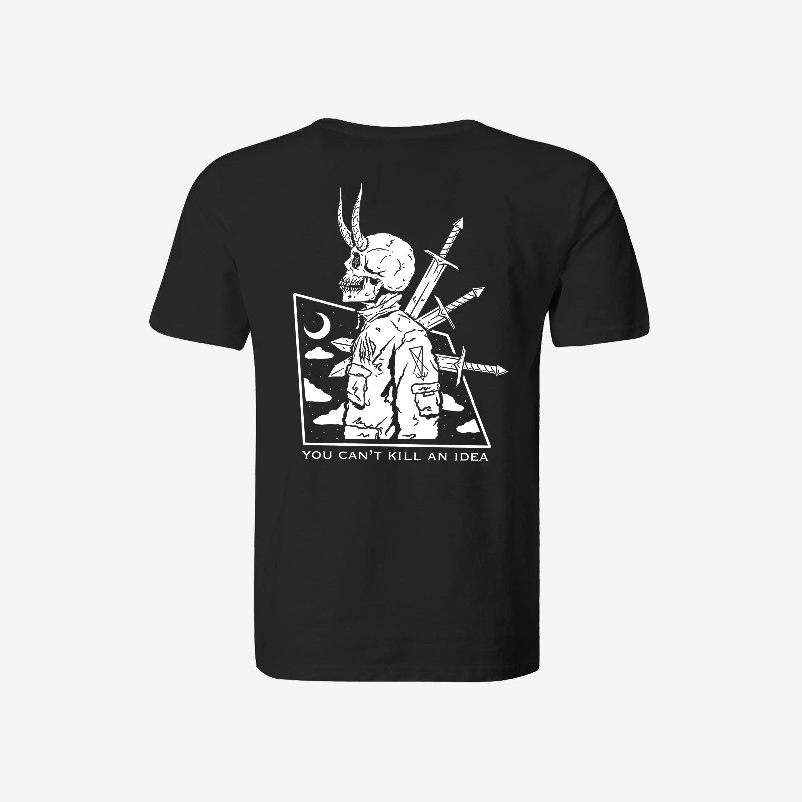 Cloeinc You Can'T Kill An Idea Cool Skull Sports T-Shirt - chicyea