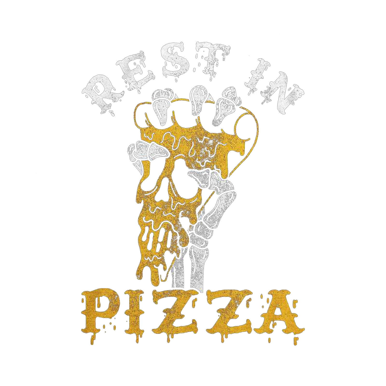Cloeinc Rest In Pizza Printing Casual T-Shirt - chicyea
