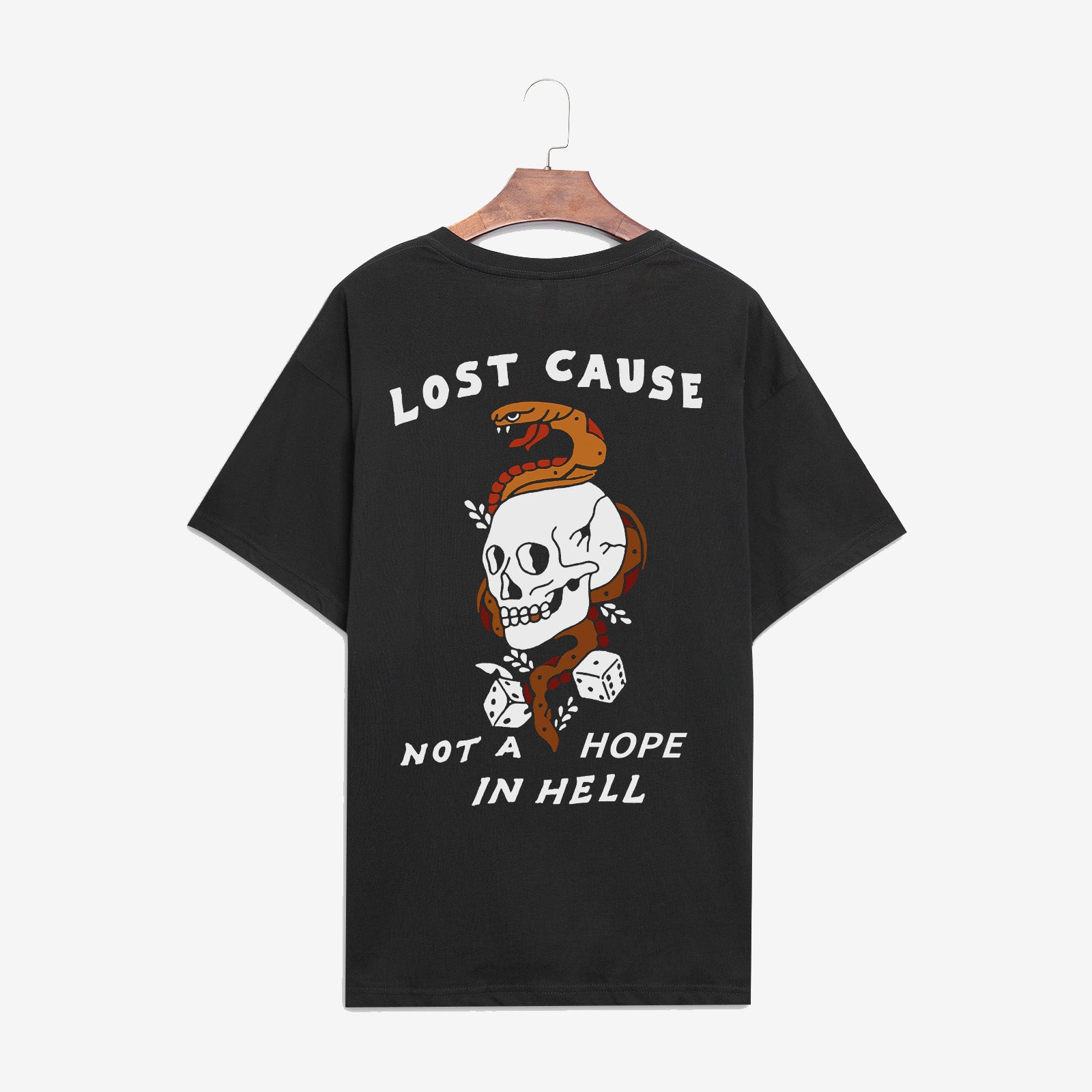 Not A Hope In Hell Skull Print T-Shirt