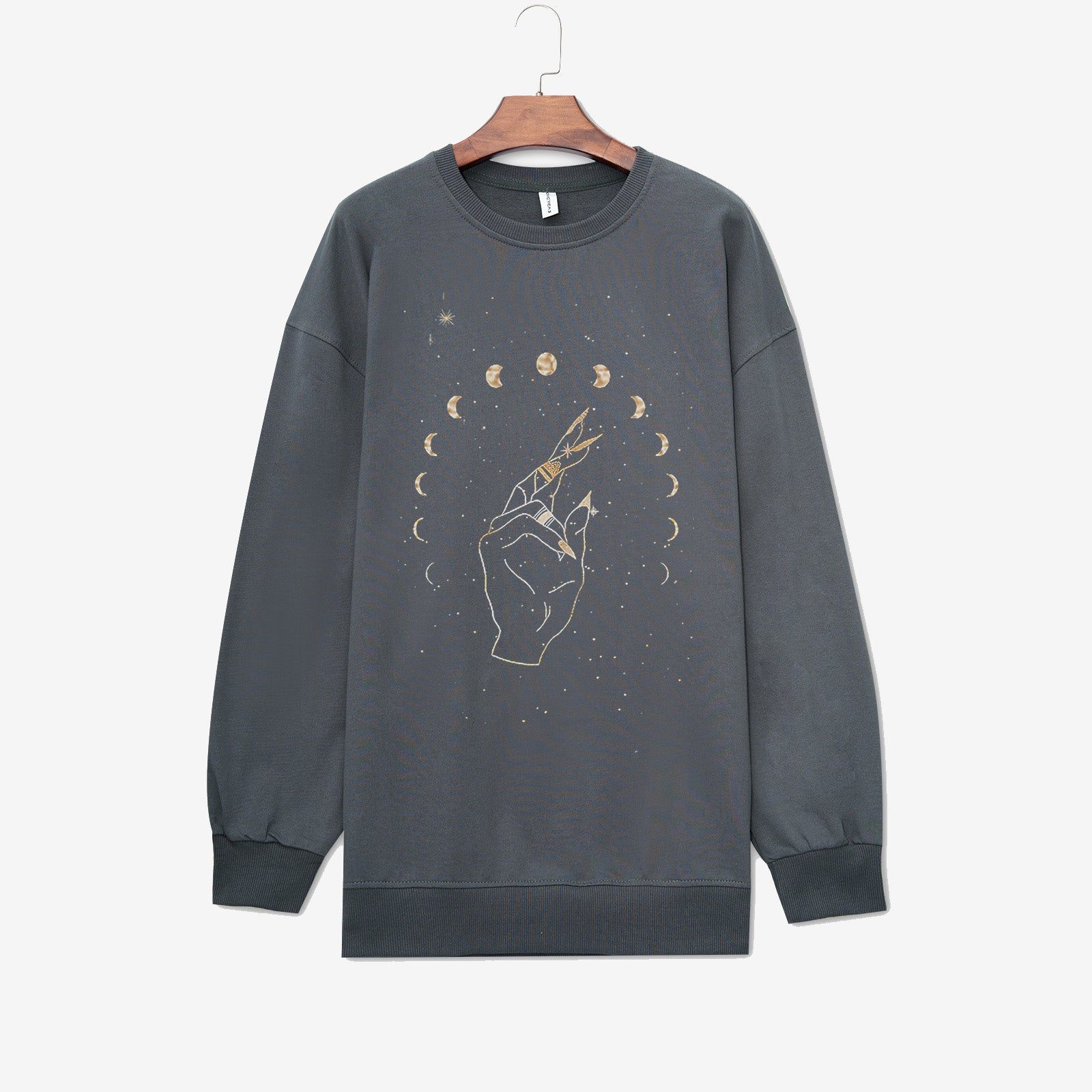 Neojana Lunar Eclipse Moon Print Plus Sweatshirt