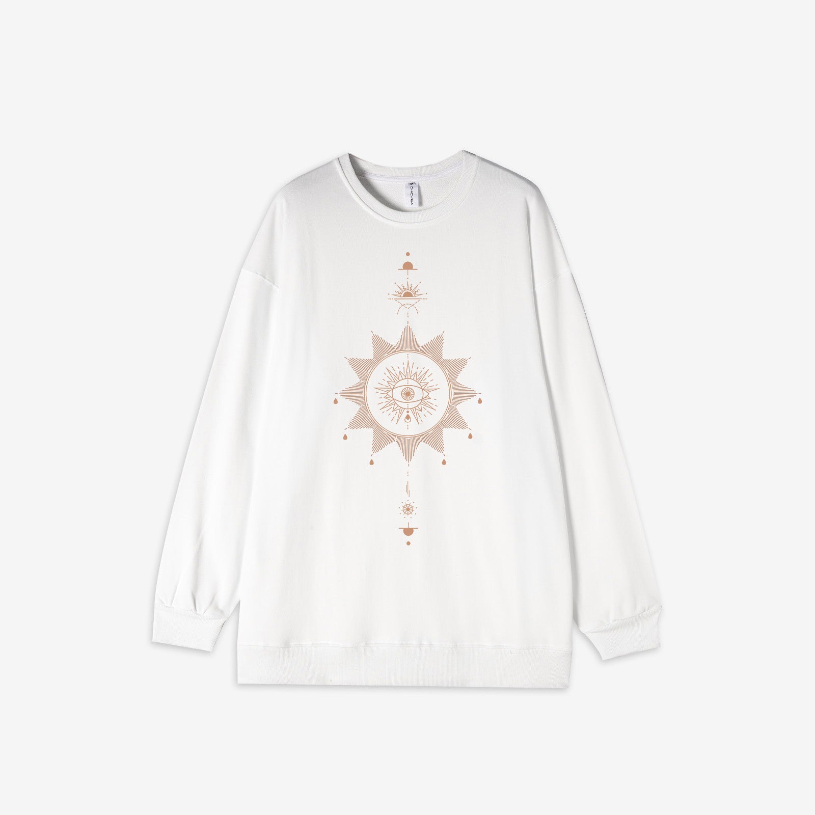 Neojana Sun Printed Long Sleeve Sweatshirt - Chicyea