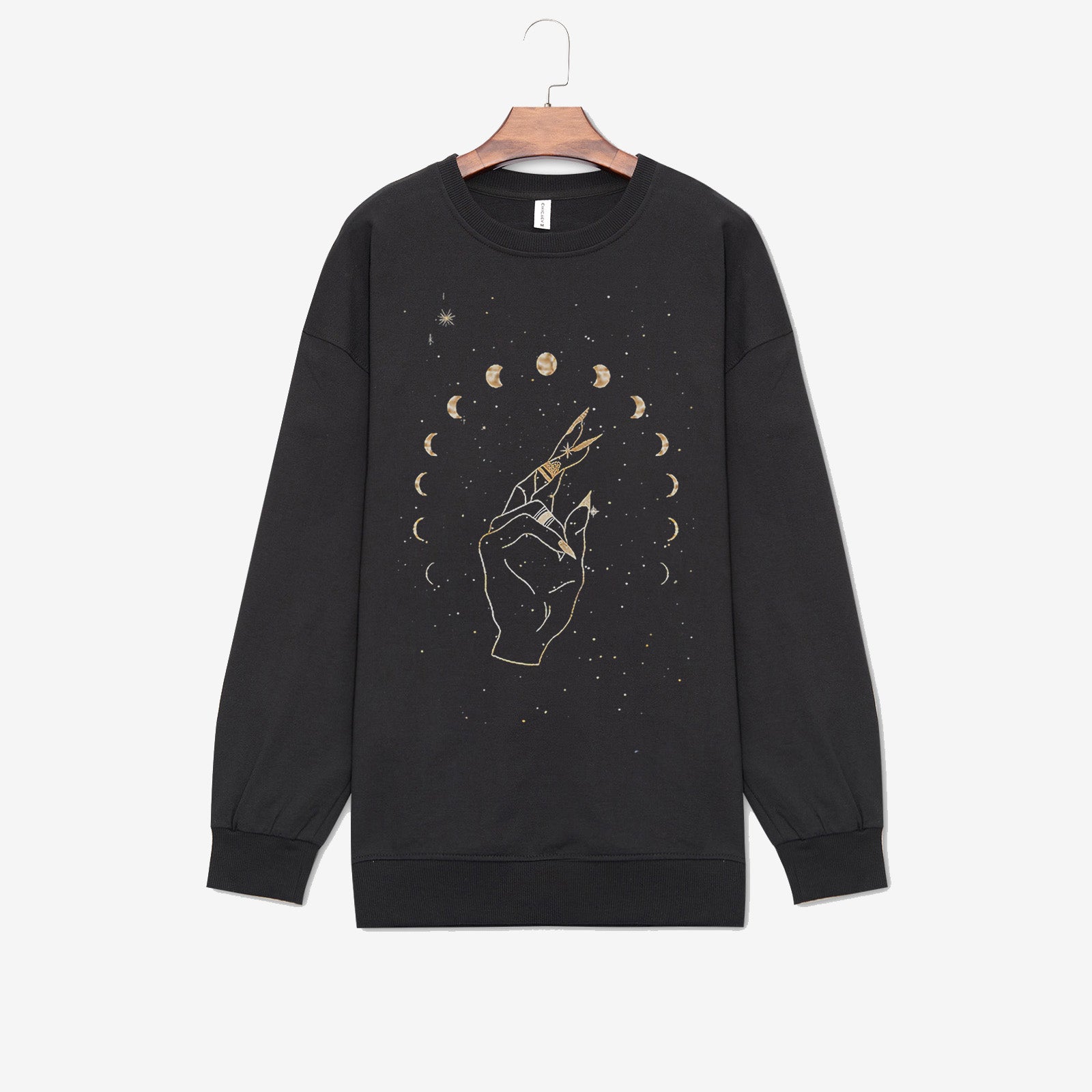 Neojana Lunar Eclipse Moon Print Plus Sweatshirt