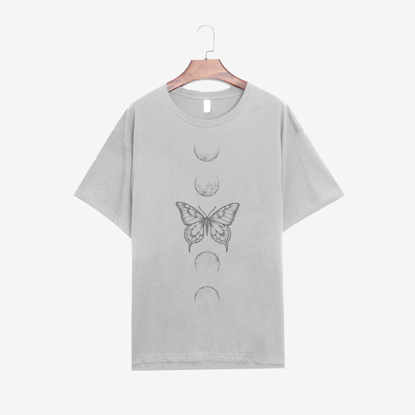 Neojana Loose Butterfly Print Designer T-Shirt - Chicyea