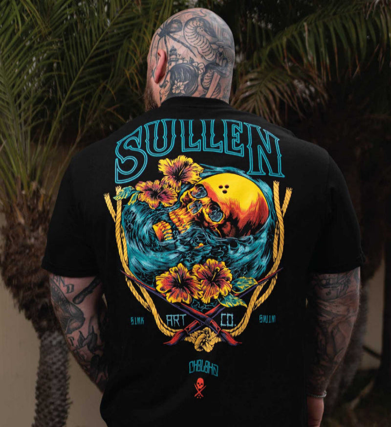 Sinking Skull Printed Men's T-shirt