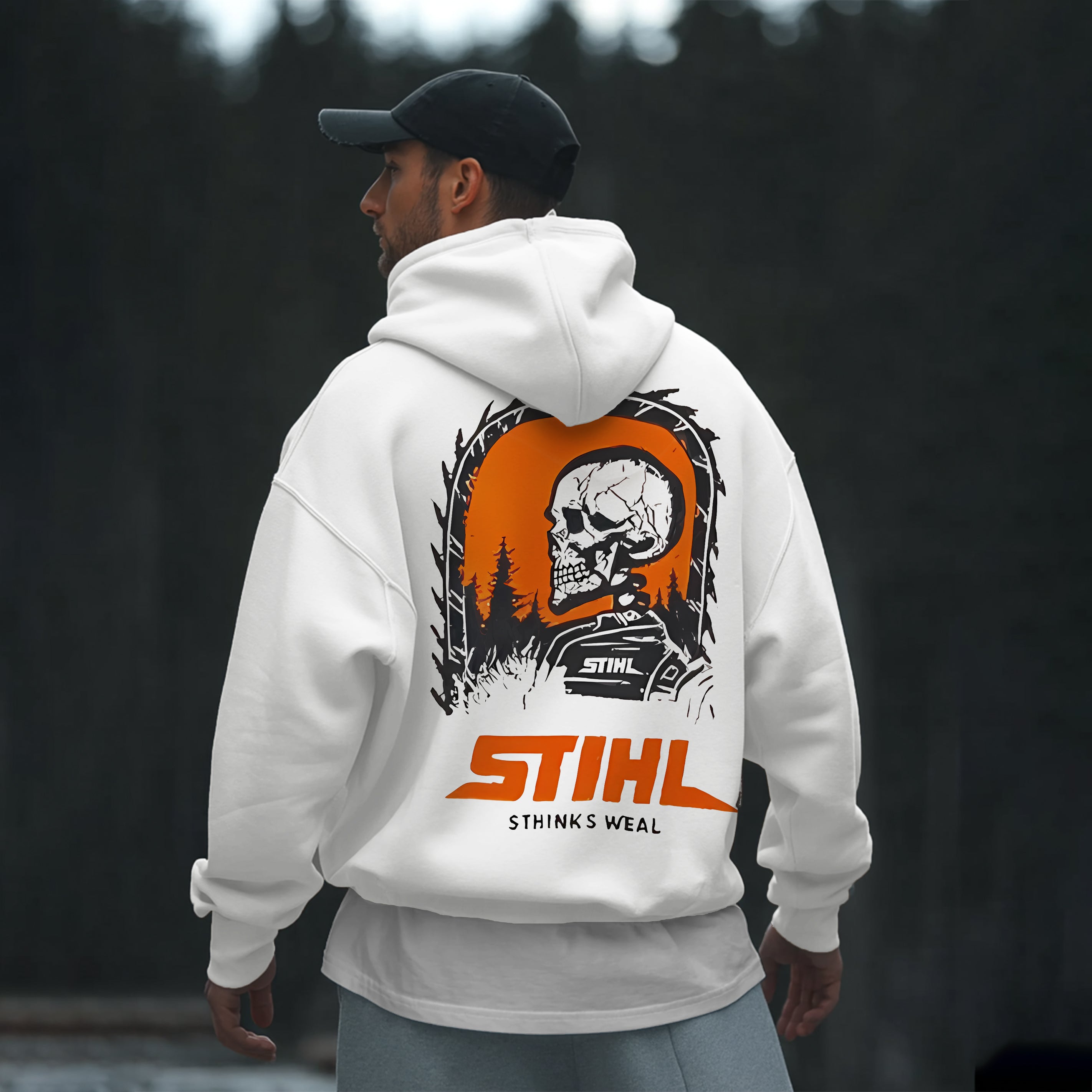 Stihl Chainsaws Printed Fleece-lined Unisex Hoodie