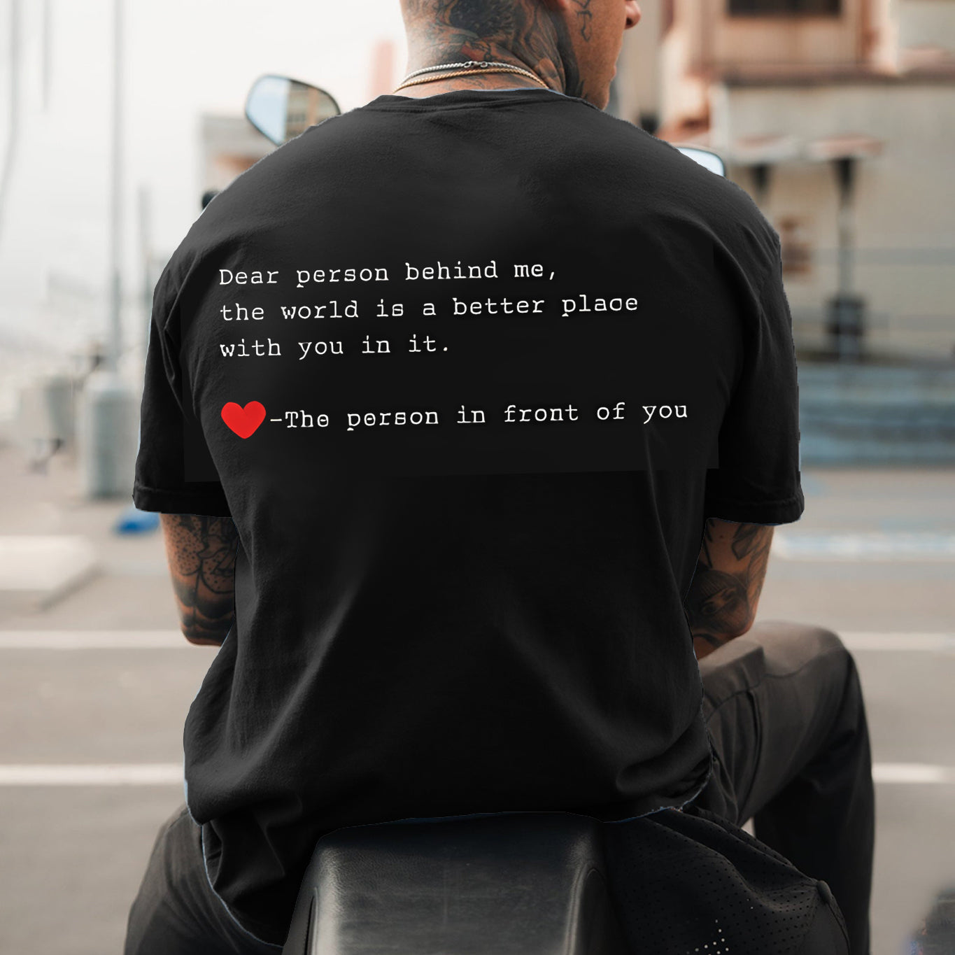 Dear Person Behind Me Printed Men's T-shirt