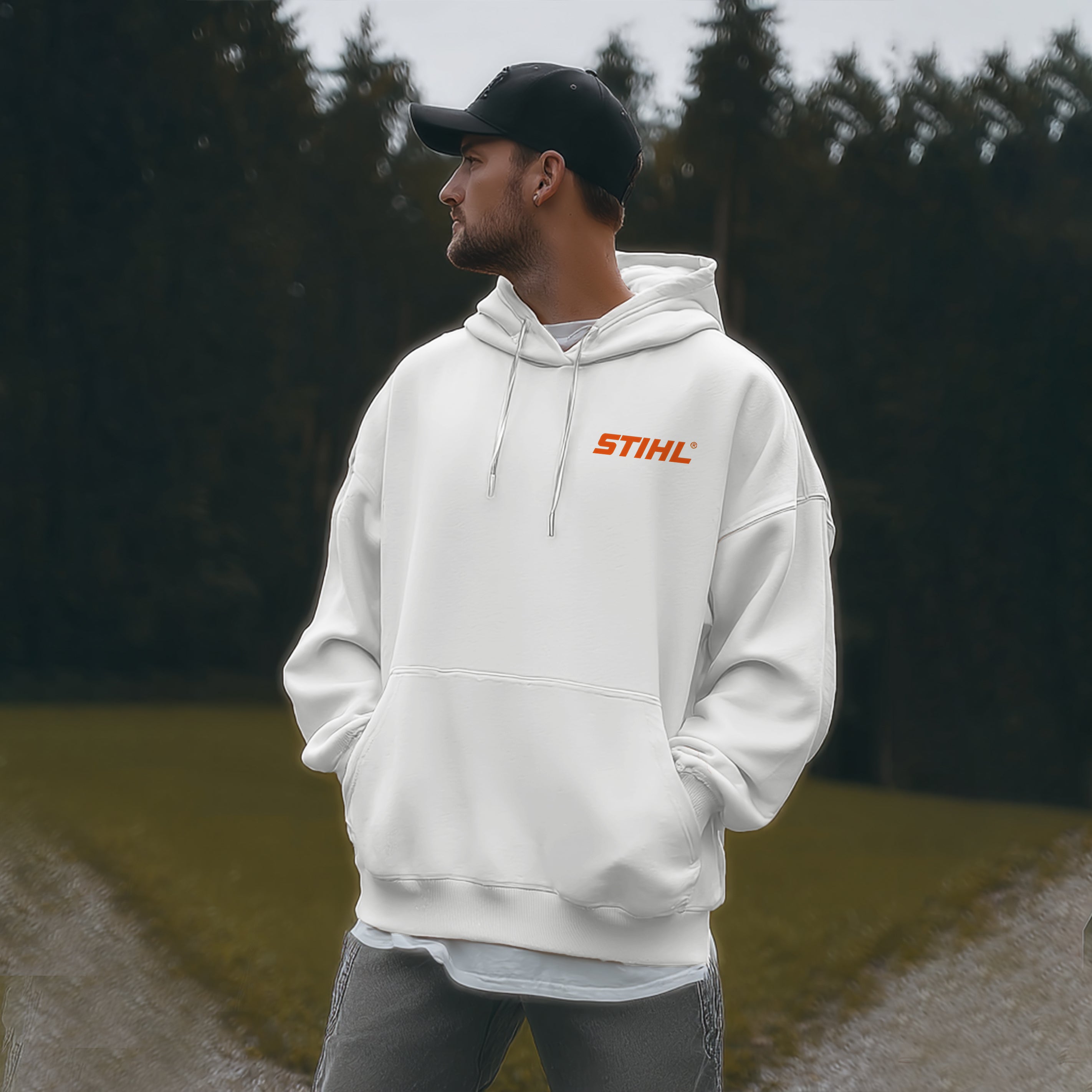 Stihl Chainsaws Printed Fleece-lined Unisex Hoodie