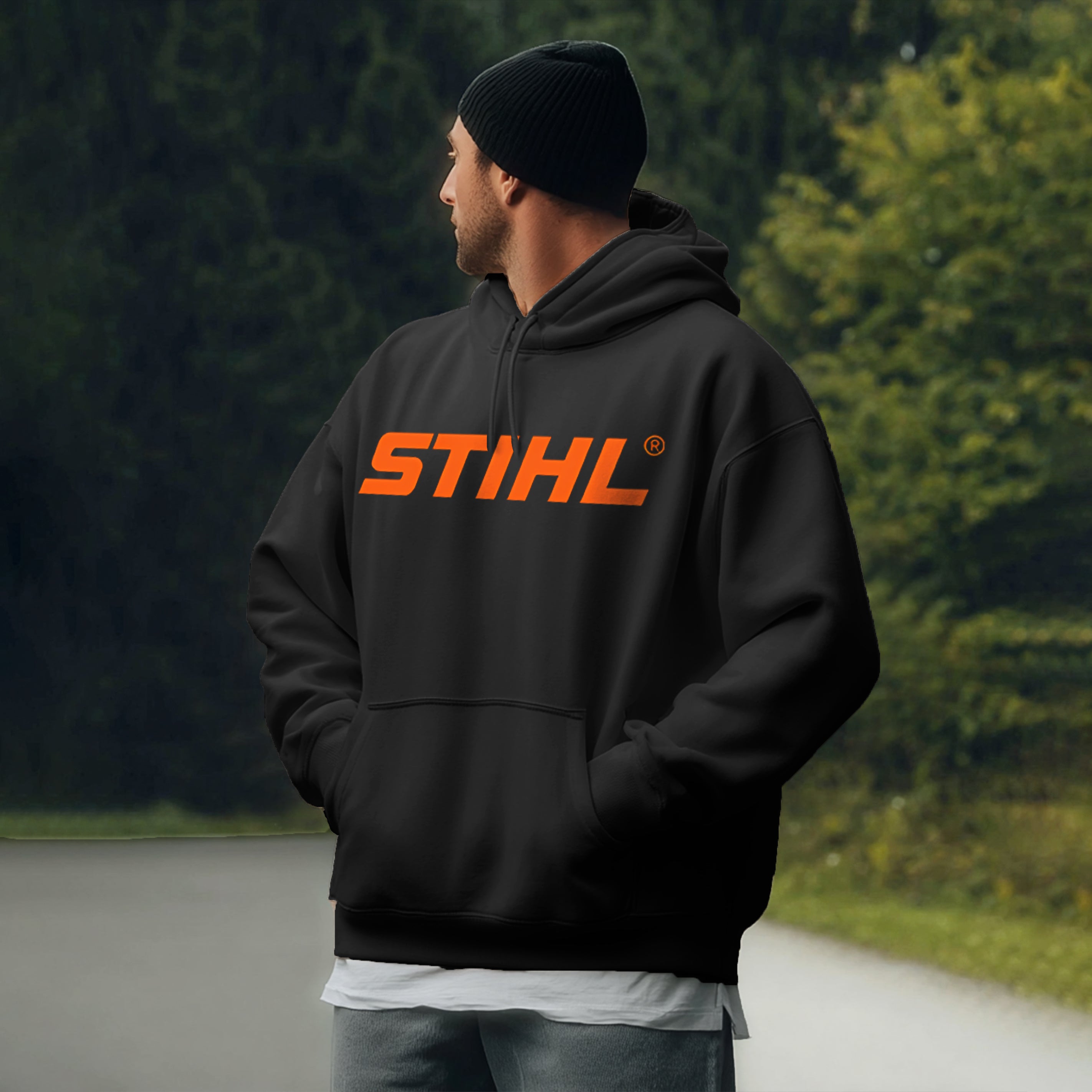 Stihl Woodworks Printed Fleece-lined Unisex Hoodie