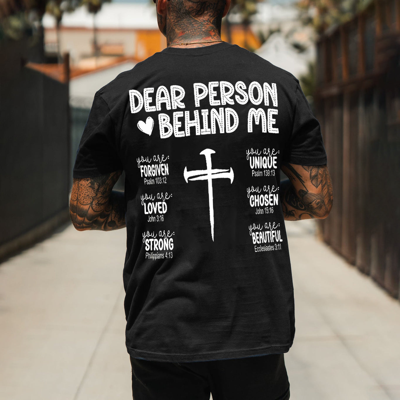 Dear Person Behind Me Printed Men's T-shirt