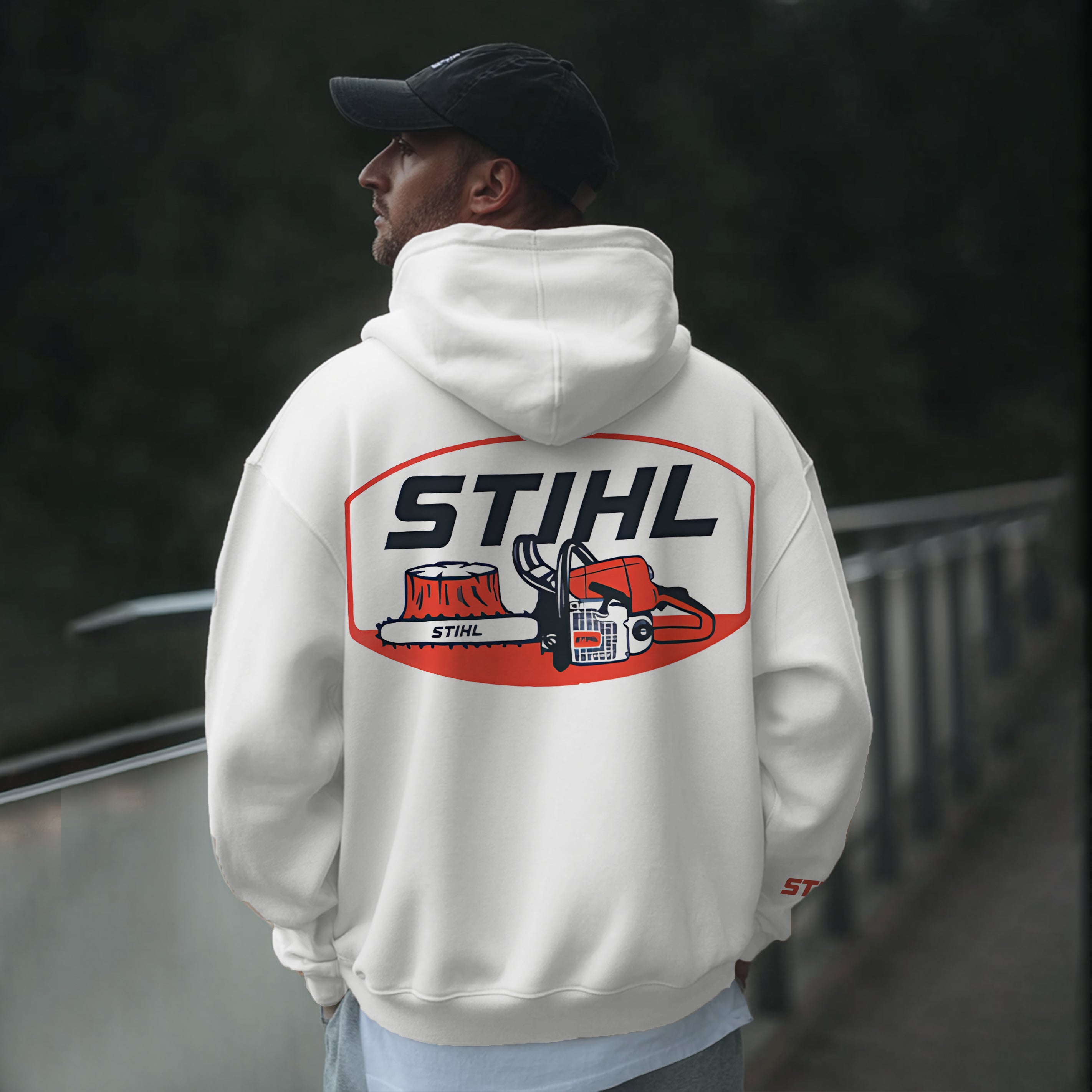 Stihl Chainsaws Printed Fleece-lined Unisex Hoodie