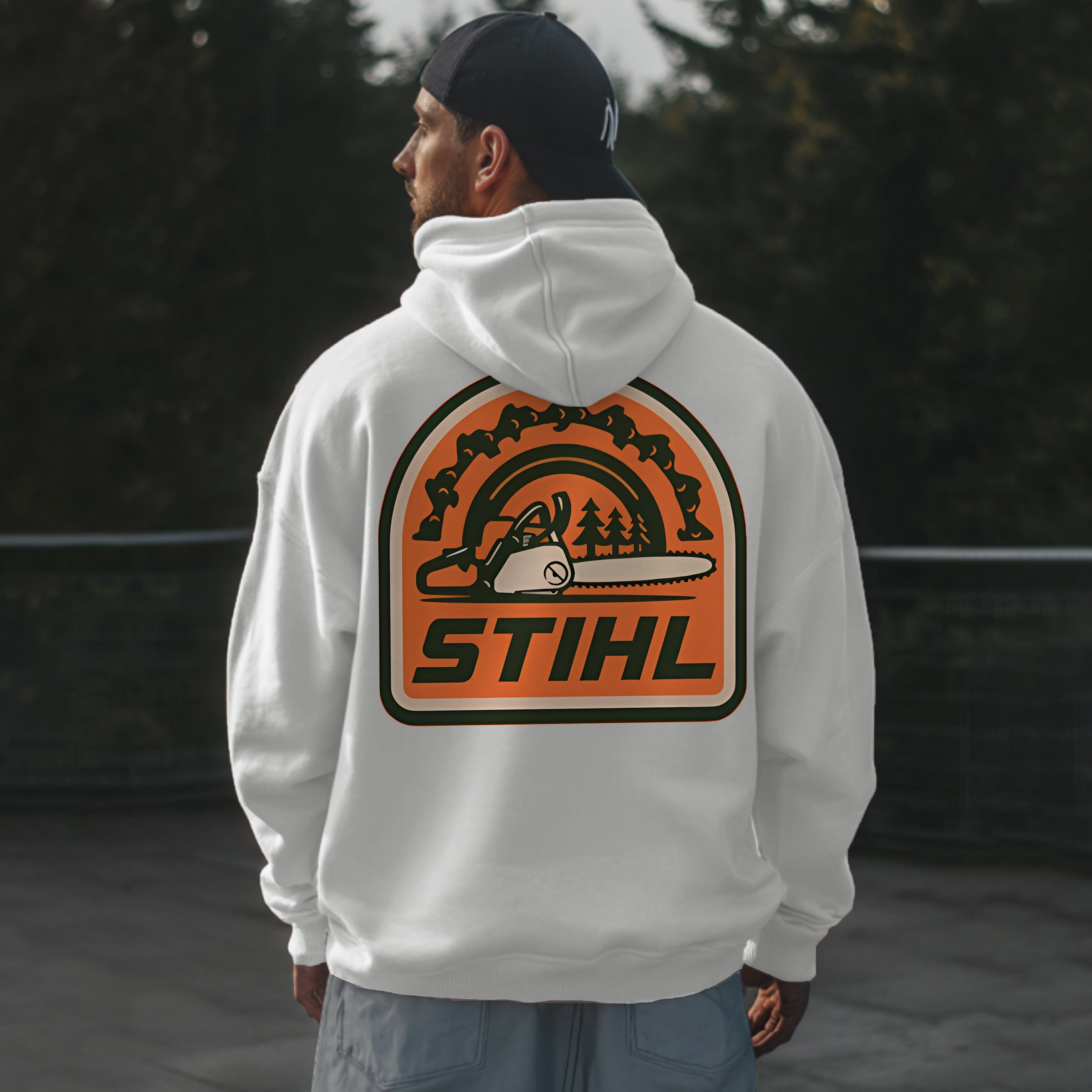 Stihl Chainsaws Printed Fleece-lined Unisex Hoodie