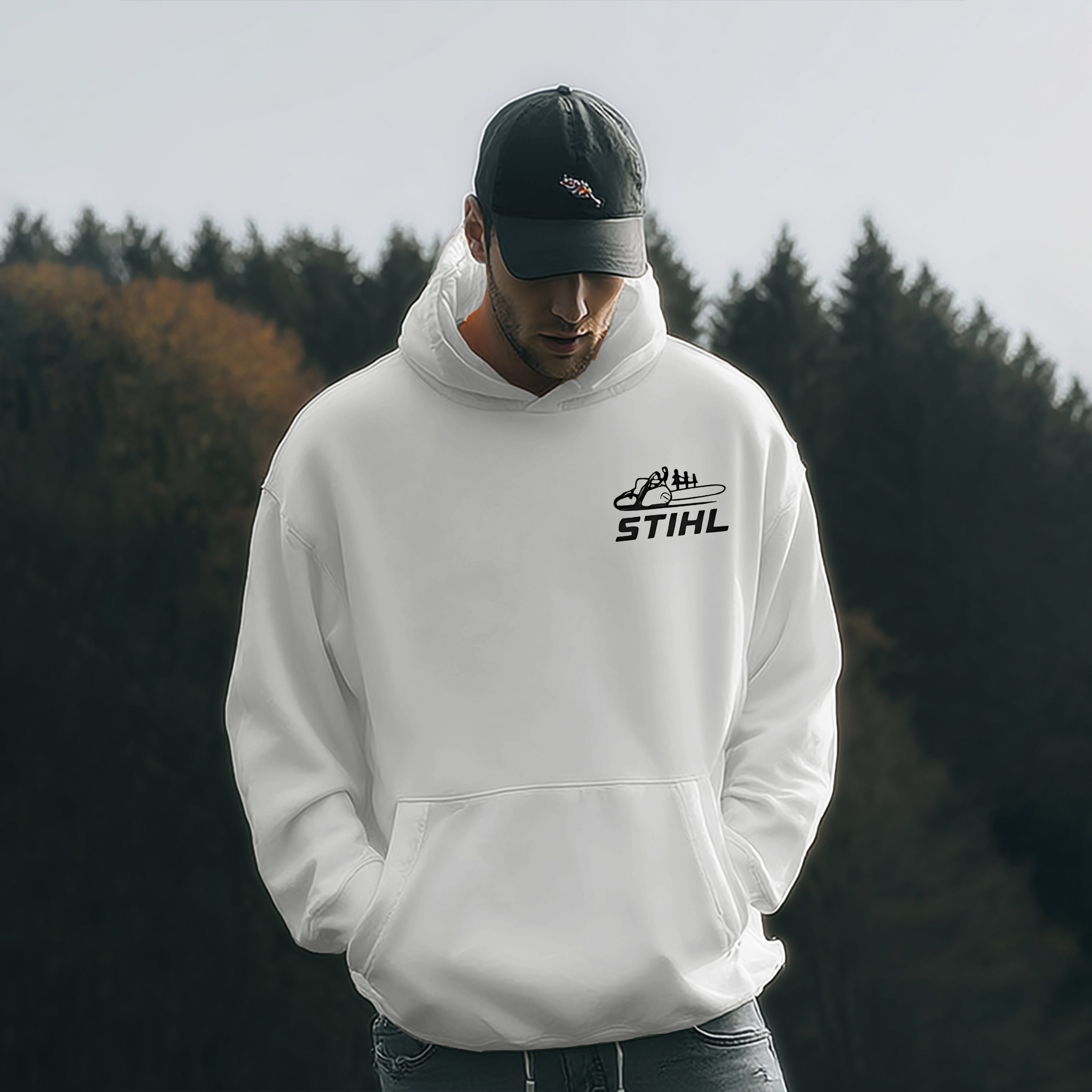 Stihl Chainsaws Printed Fleece-lined Unisex Hoodie