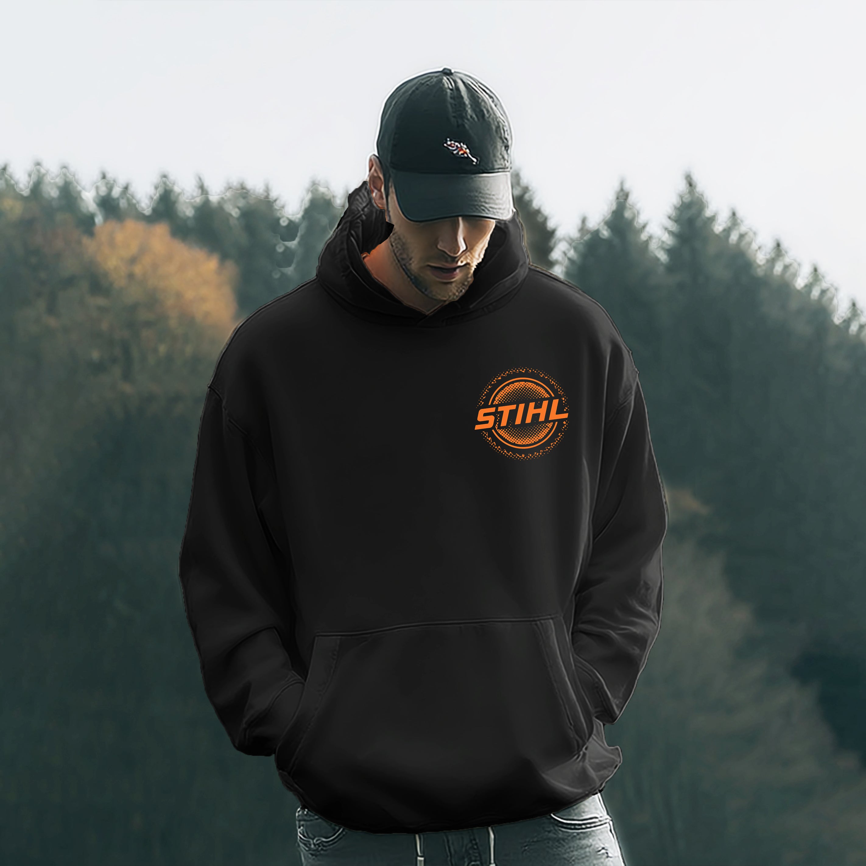 Stihl Chainsaws Printed Fleece-lined Unisex Hoodie
