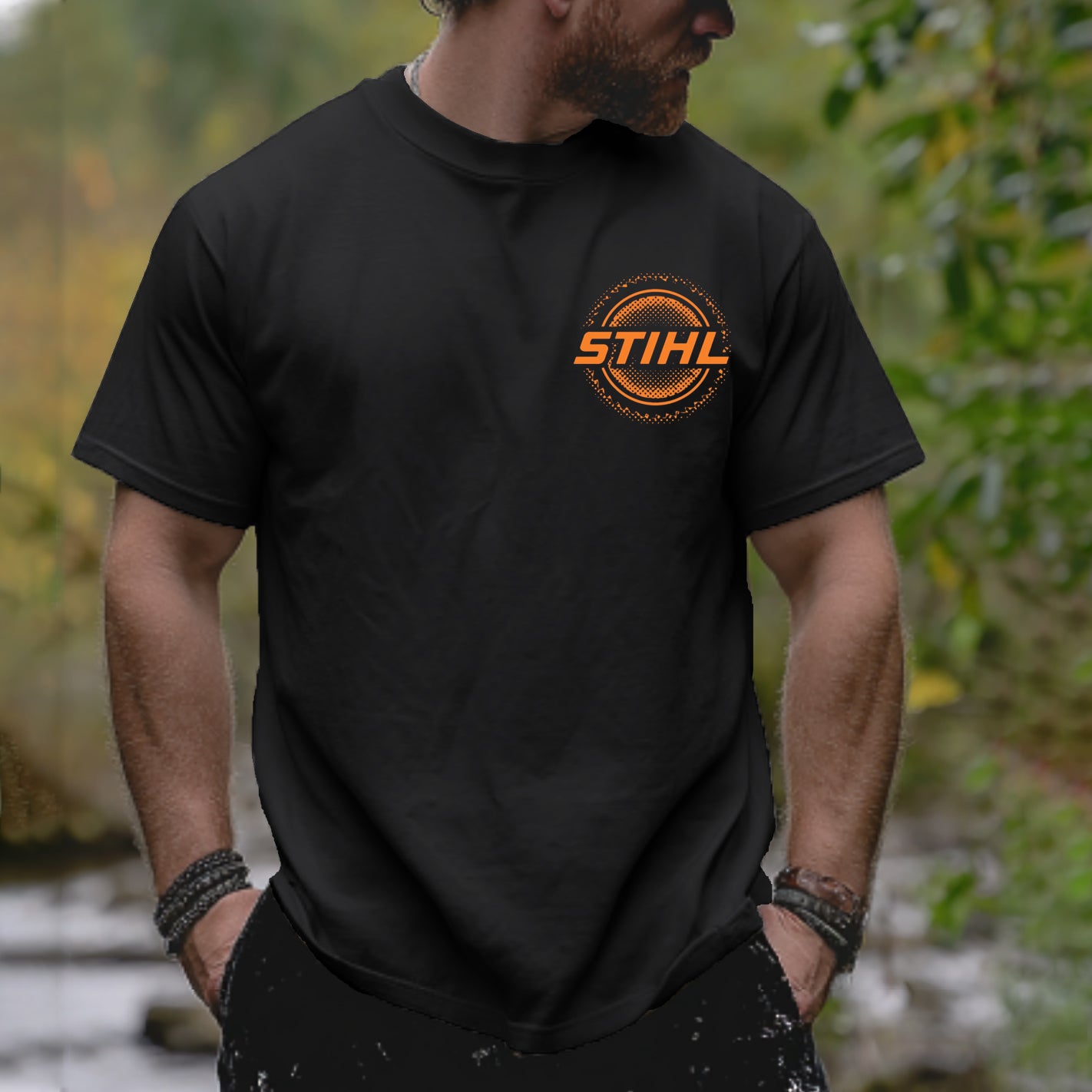 Stihl Chainsaws Printed Men's T-shirt