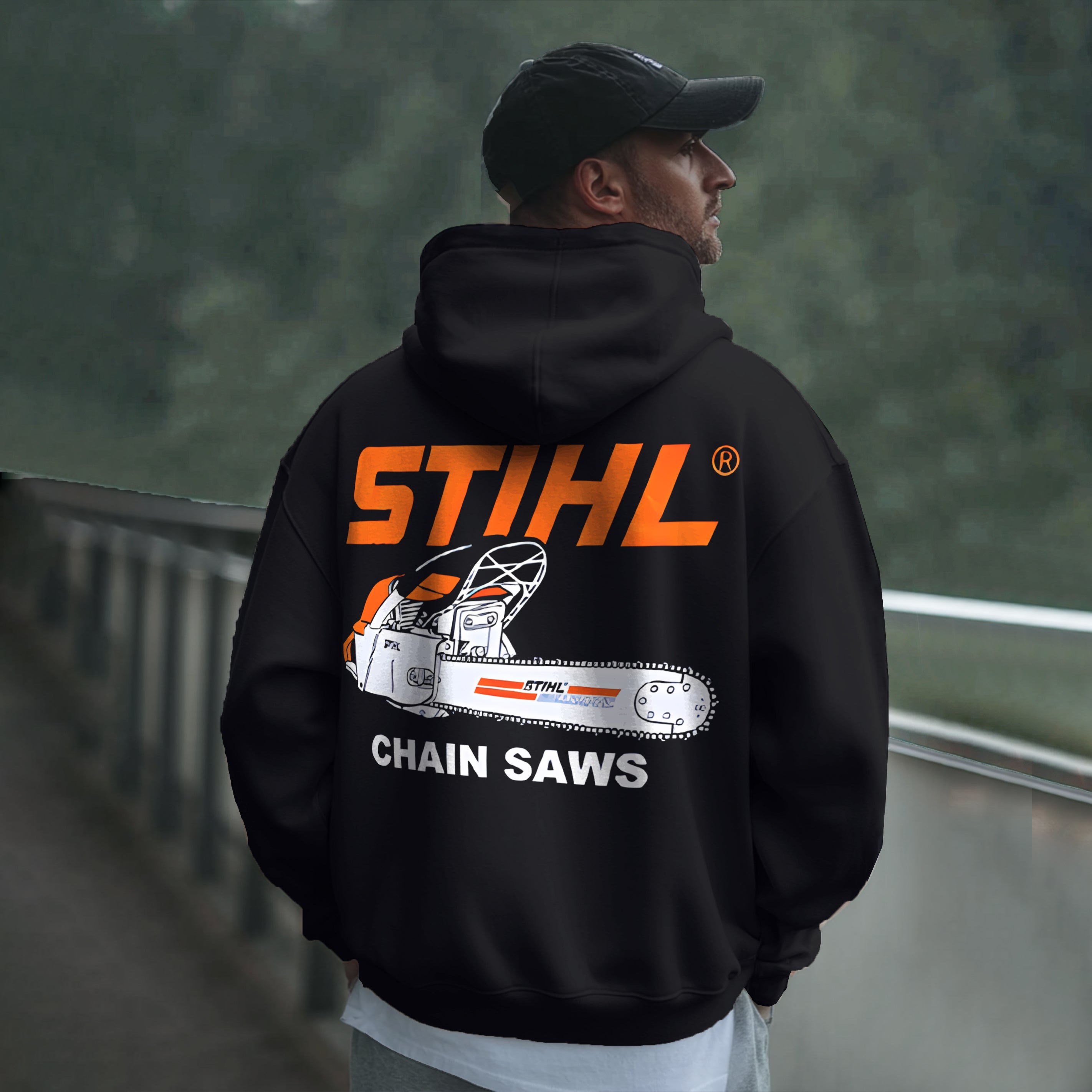 Stihl Chainsaws Printed Fleece-lined Unisex Hoodie