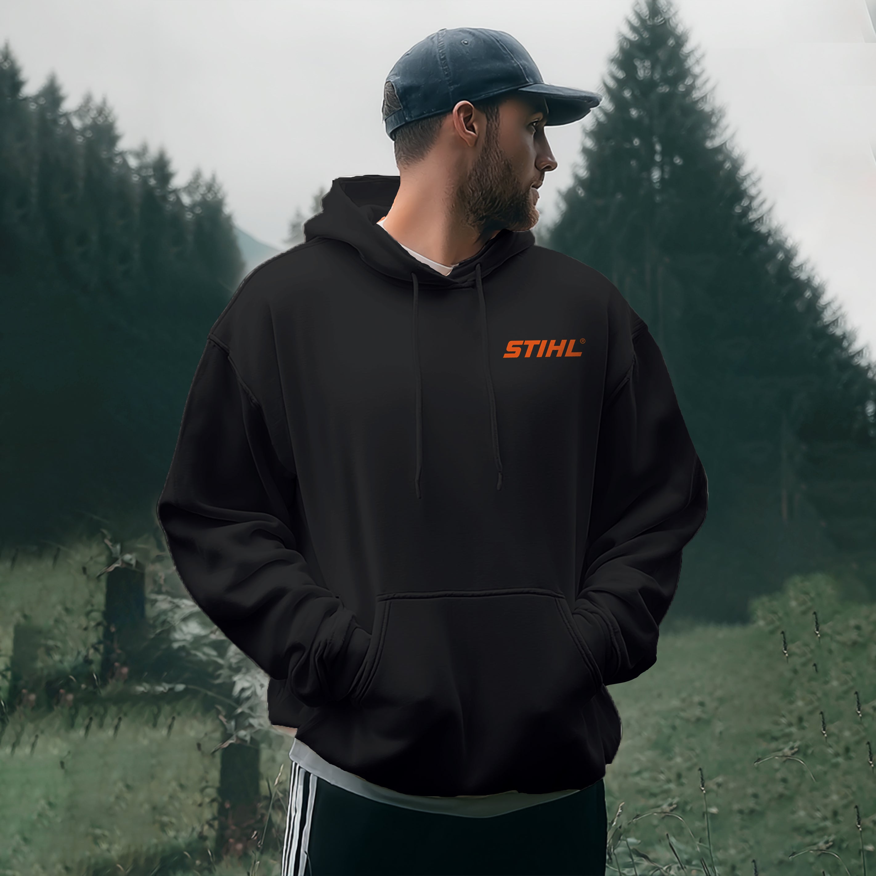 Stihl Chainsaws Printed Fleece-lined Unisex Hoodie