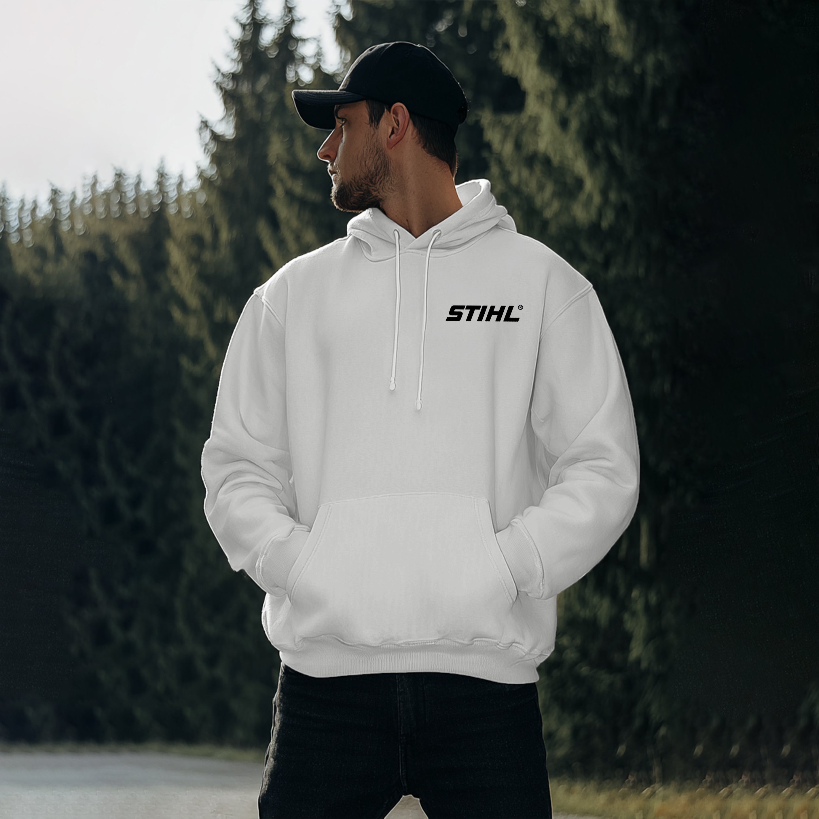Stihl Chainsaws Printed Fleece-lined Unisex Hoodie
