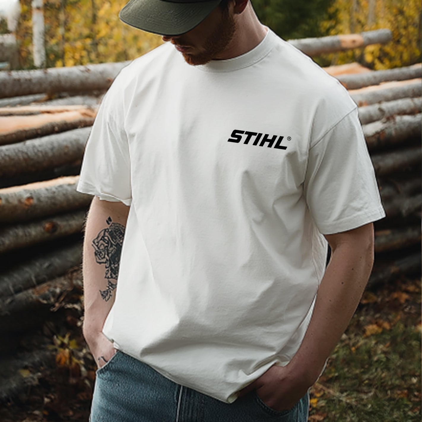 Stihl Chainsaws Printed Men's T-shirt