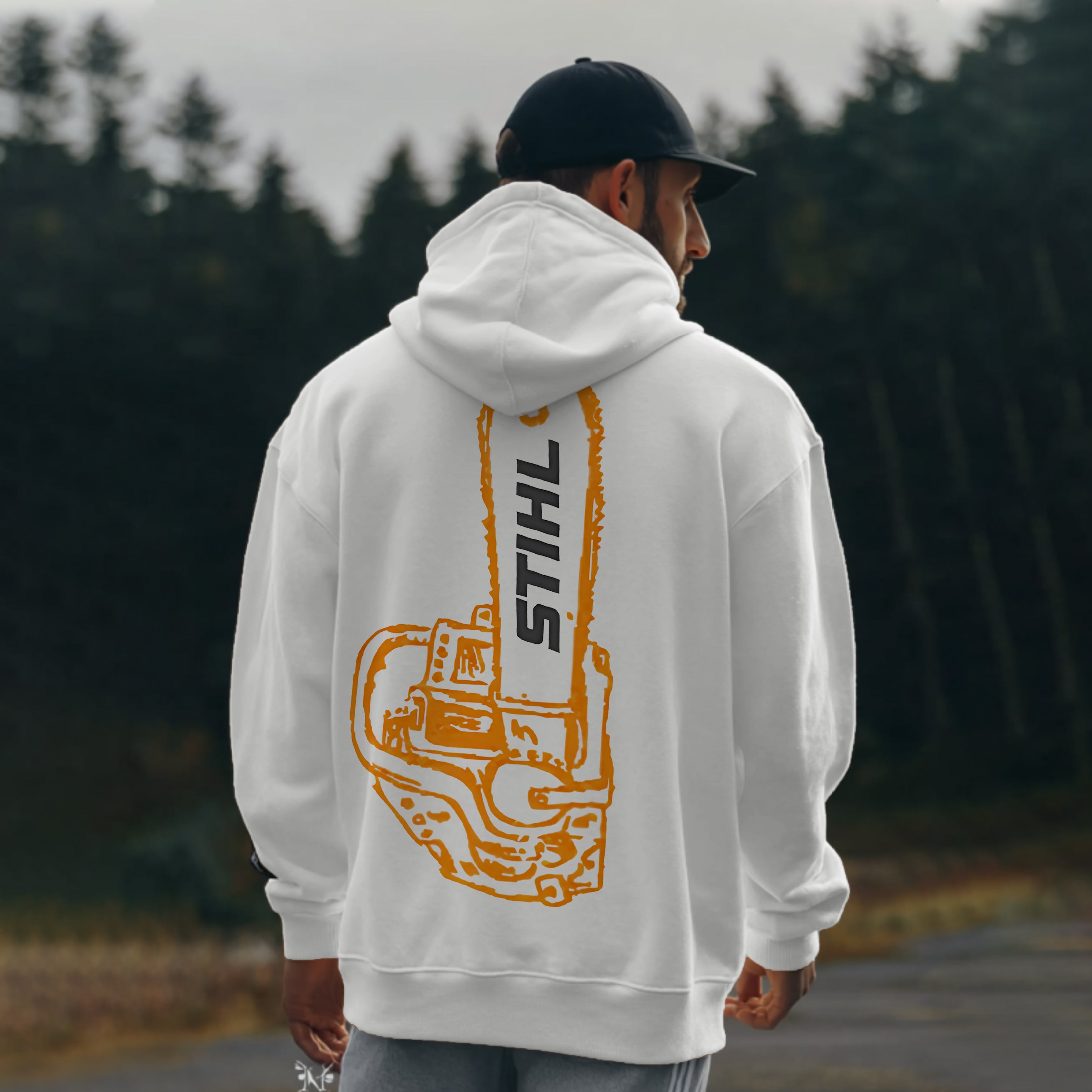 Stihl Chainsaws Printed Fleece-lined Unisex Hoodie