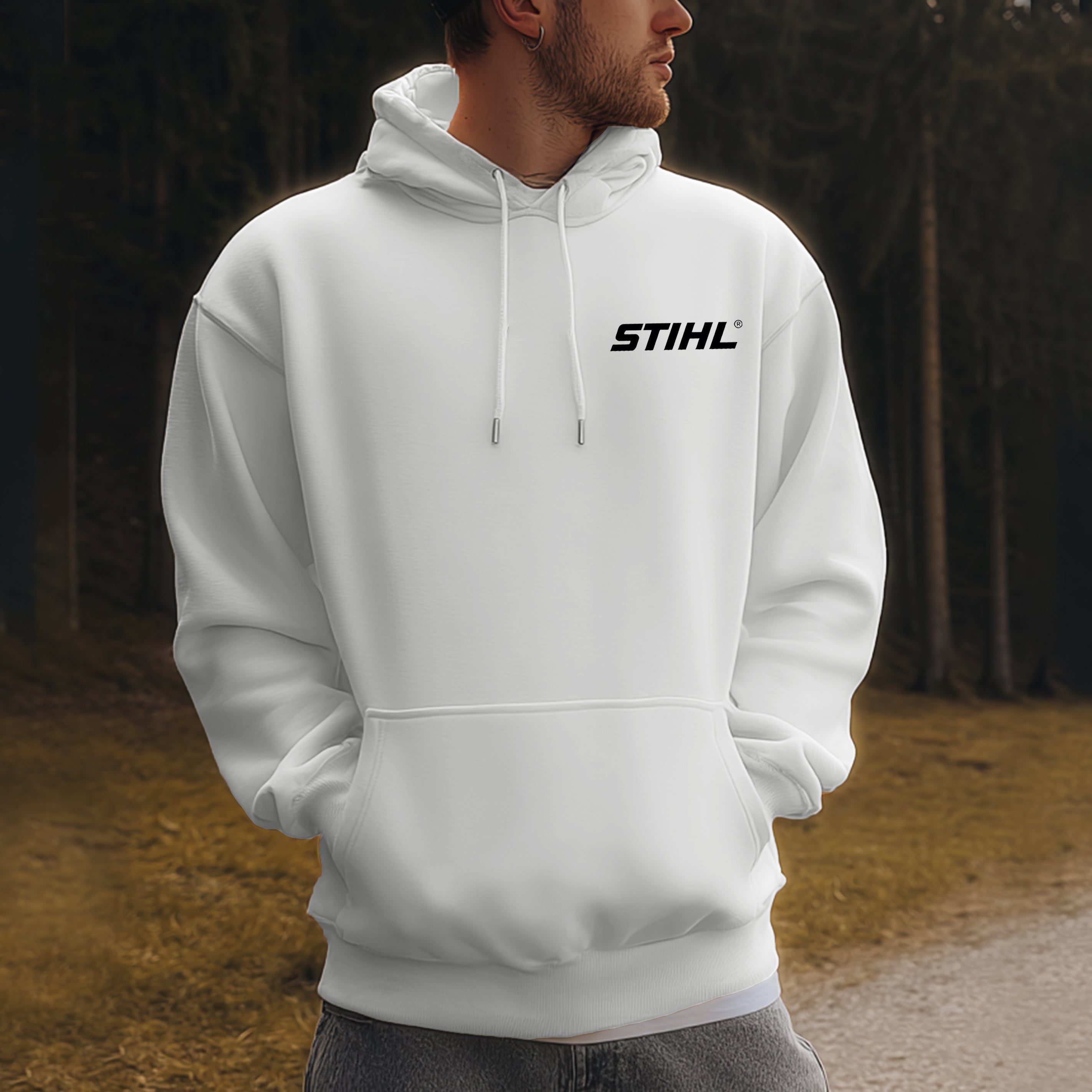 Stihl Chainsaws Printed Fleece-lined Unisex Hoodie