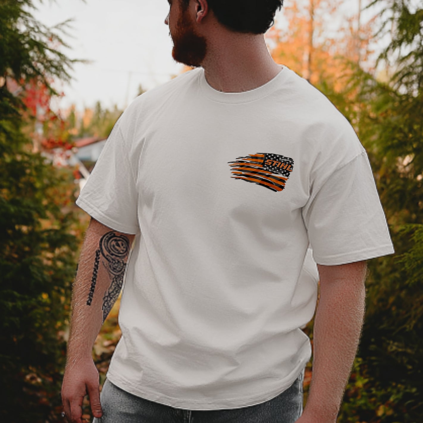 Stihl Flag Printed Men's T-shirt