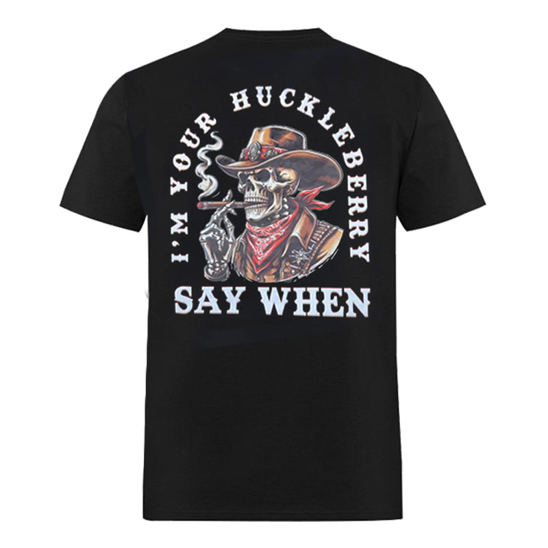 I'm Your Huckleberry Printed Men's T-shirt