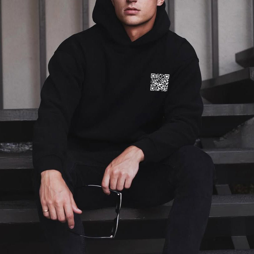 Funny Hidden Messages Printed Fleece-lined Unisex Hoodie