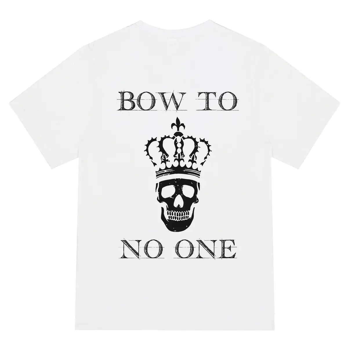 Livereid Skull With Crown Printed T Shirt