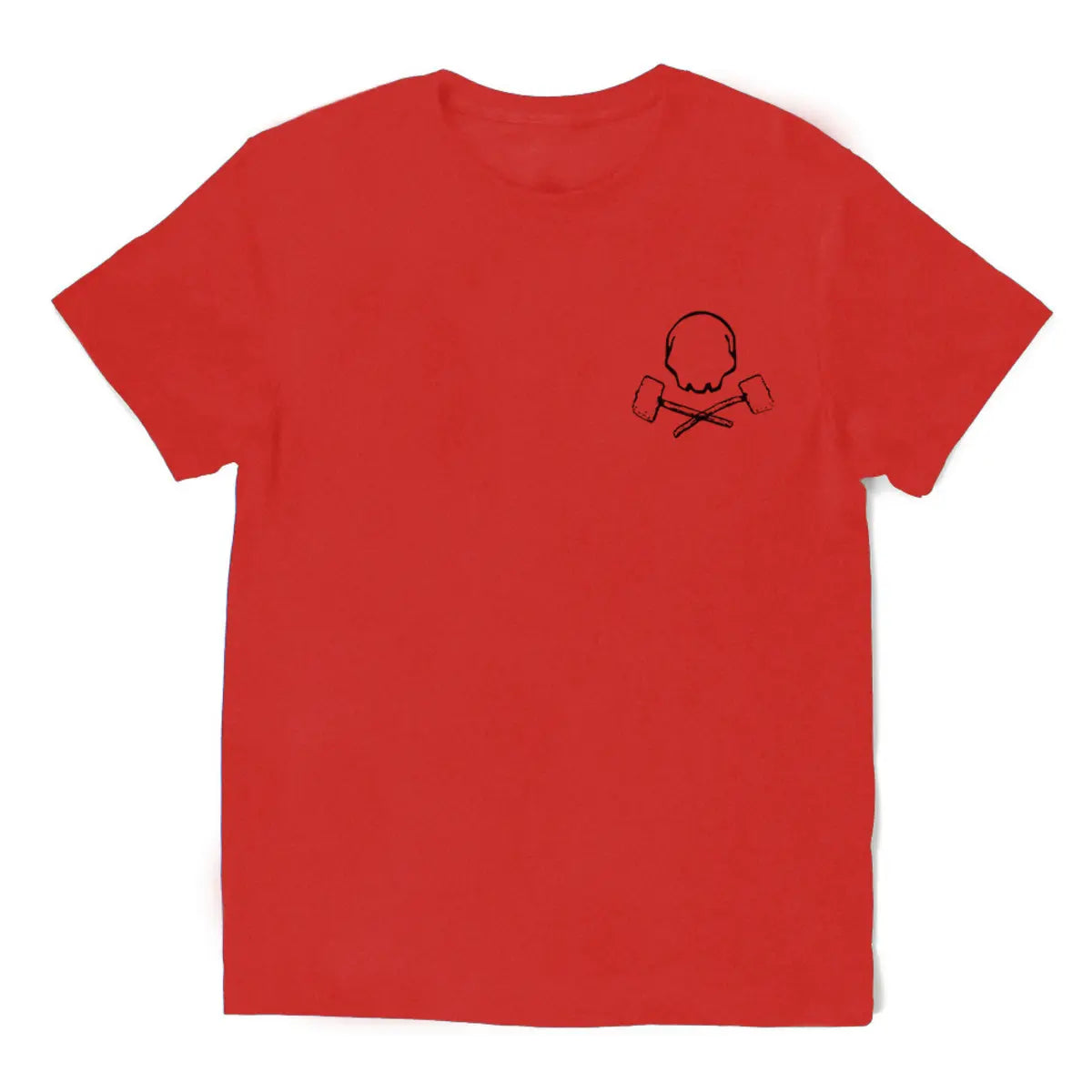 Livereid No Luck Skull Print Short Sleeve T-Shirt