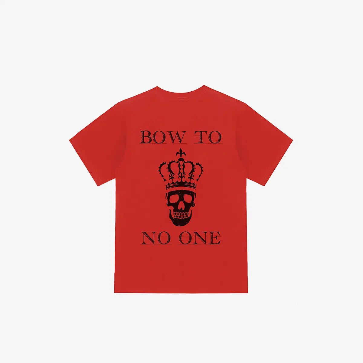 Livereid Skull With Crown Printed T Shirt