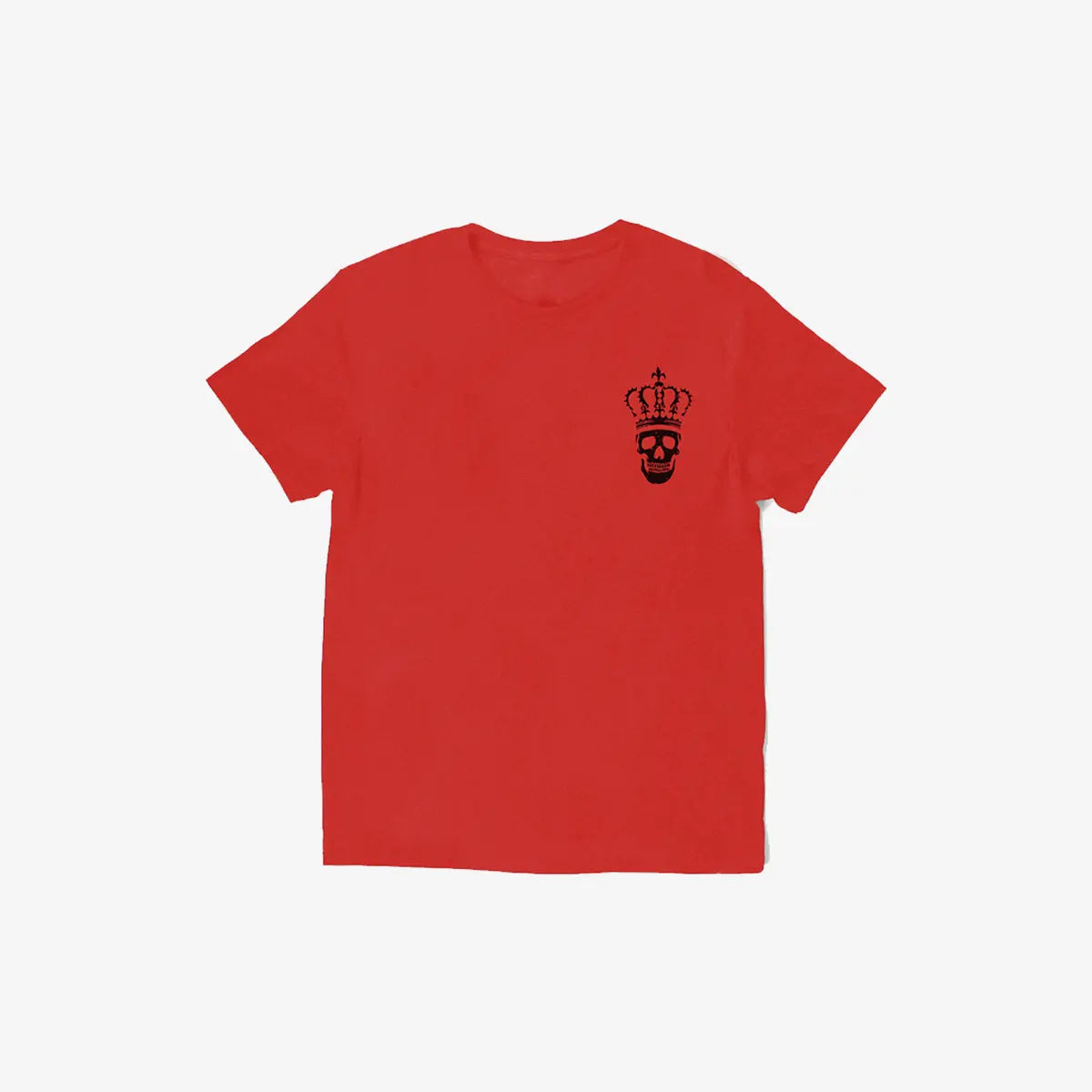 Livereid Skull With Crown Printed T Shirt