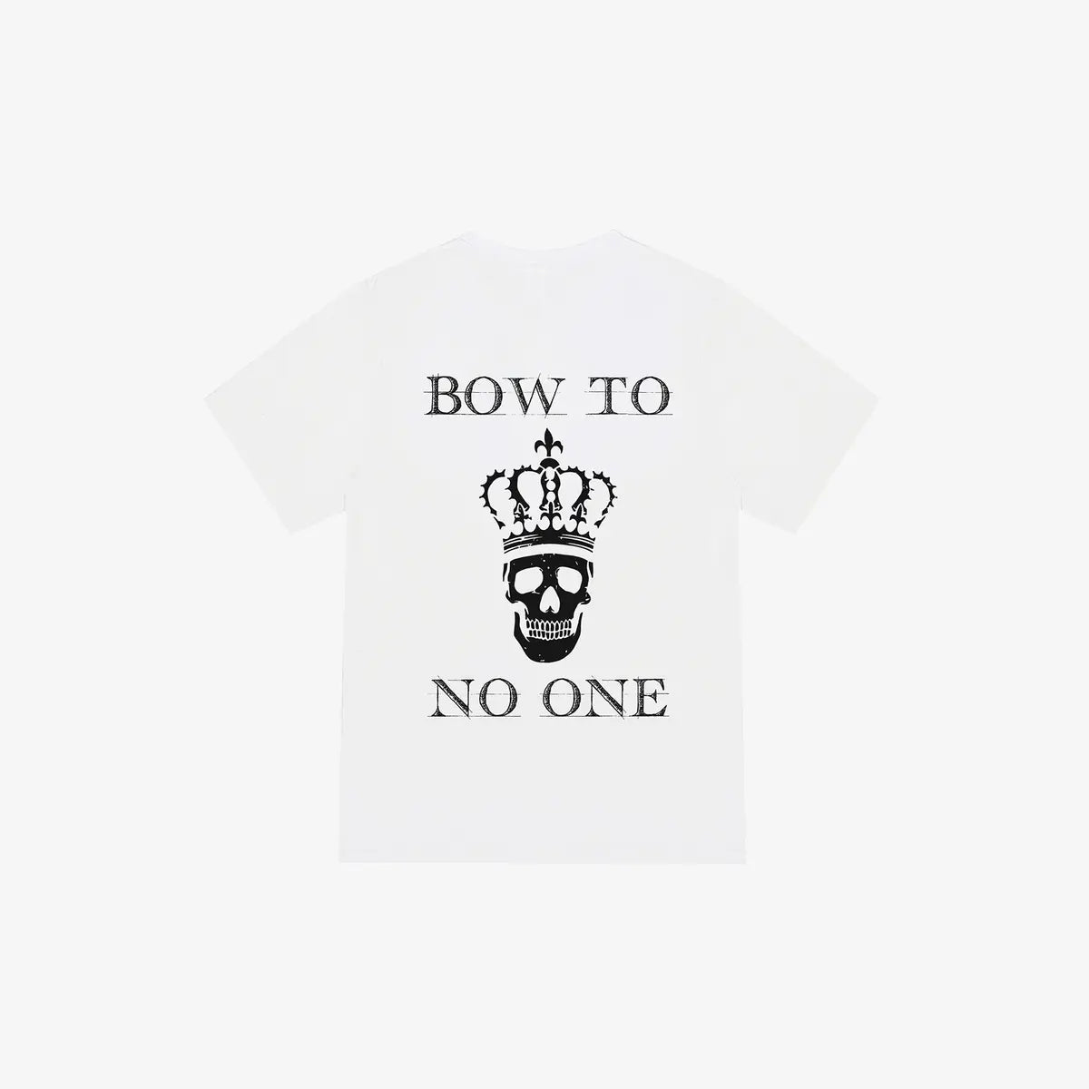 Livereid Skull With Crown Printed T Shirt