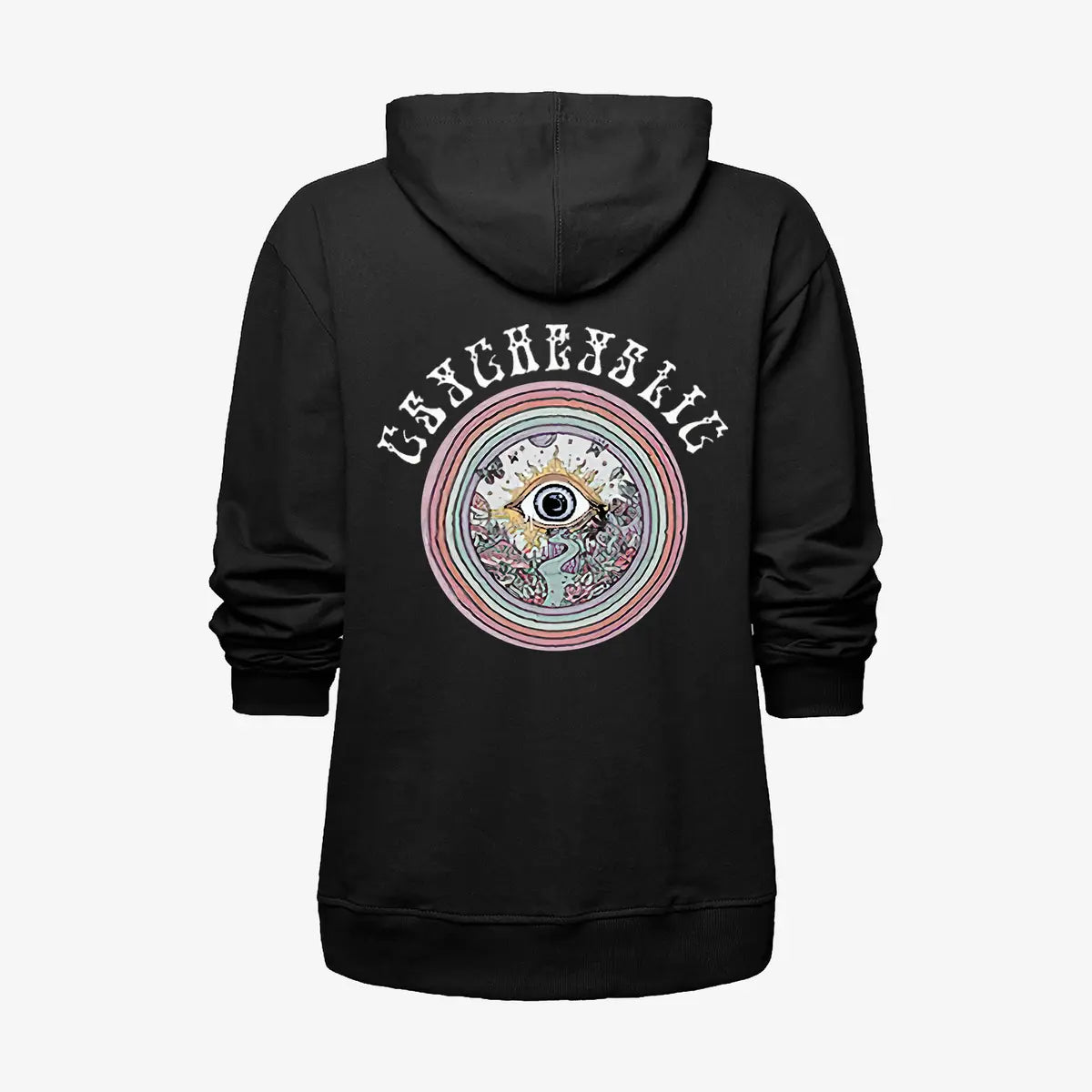 Neojana Modern Abstract Printed Plus Women Hoodie Image - 2