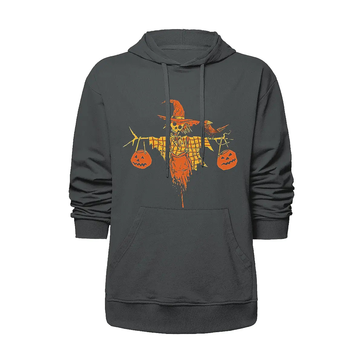 Neojana Halloween Skull Pumpkin Print Sweatshirt Image - 2