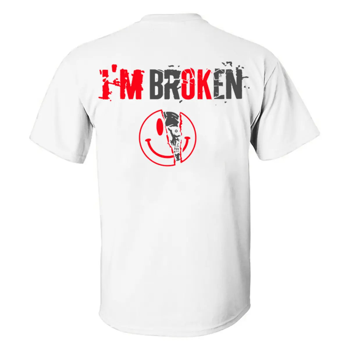 Livereid I'm Broken Printed T-shirt