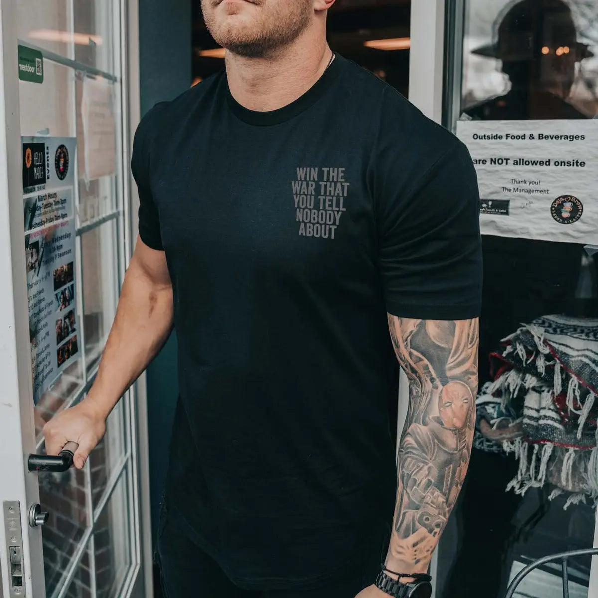 Win The War That You Tell Nobody About Printed Men's T-shirt