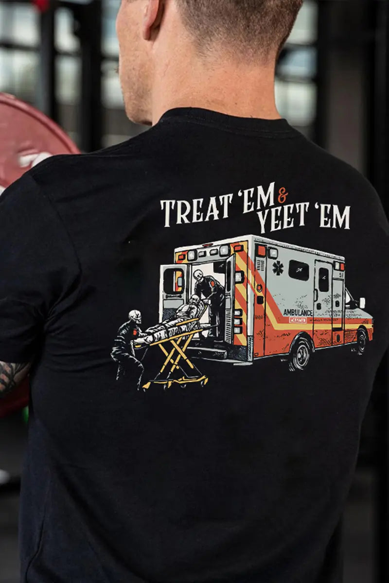 Treat 'Em & Yeet 'Em Printed Men's T-shirt