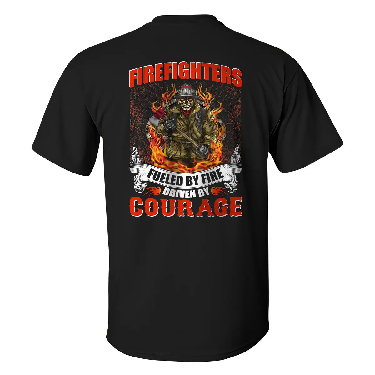 Livereid Firefighters Fueled By Fire Printed Men's T-shirt