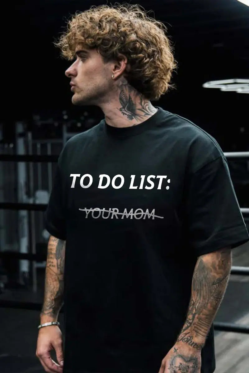 To Do List Printed Men's T-shirt